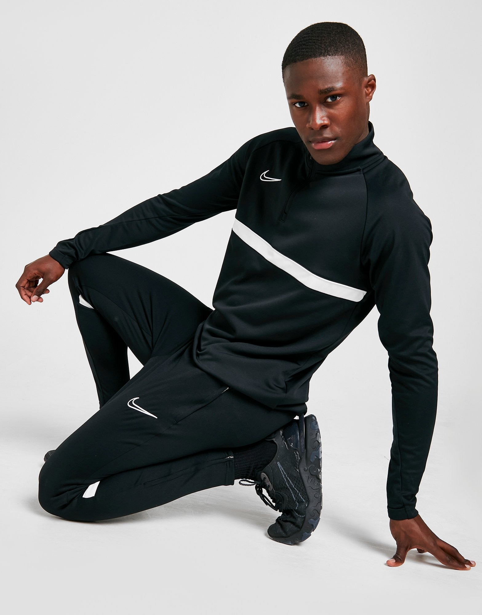 Black Nike Academy Essential Dri-FIT Track Pants | JD Sports Global