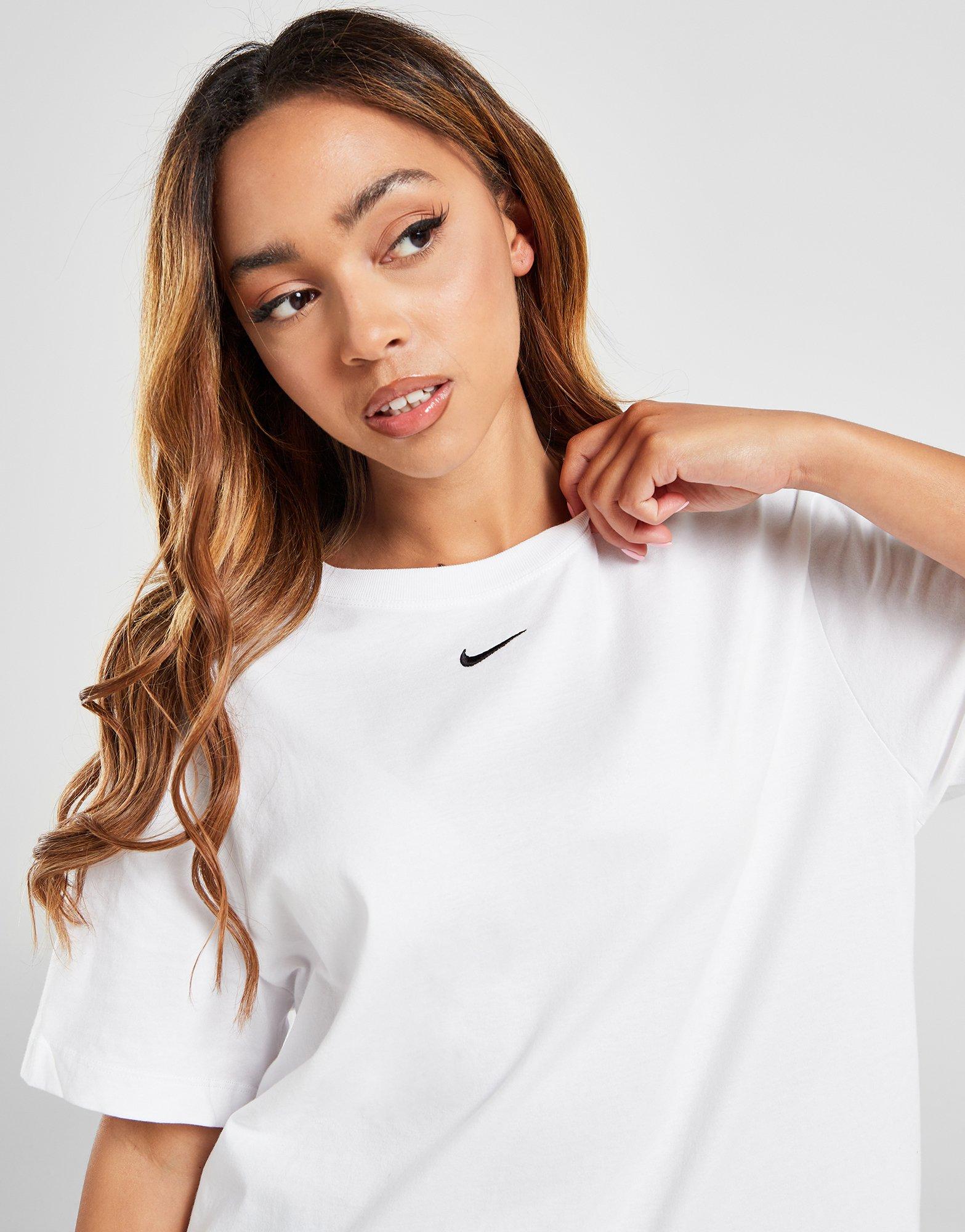 White Nike Sportswear Essential Oversized T-Shirt Women's