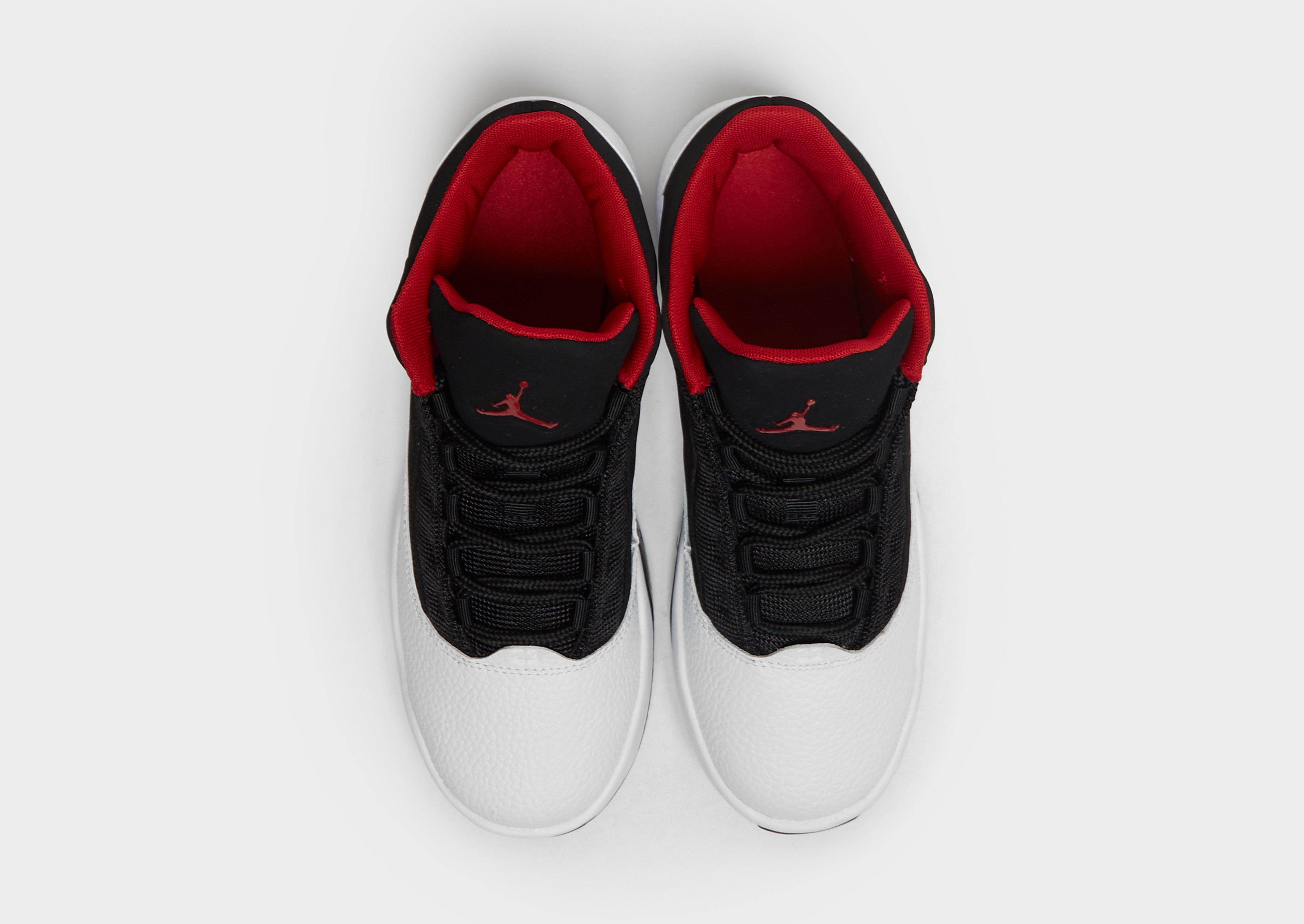 red and black jordans junior