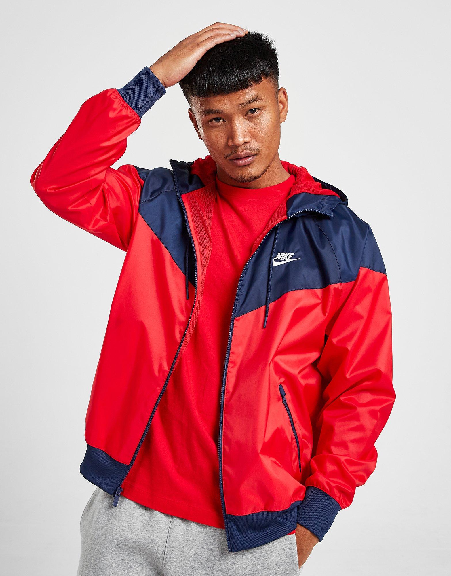 Red Nike Windrunner Lightweight Jacket 