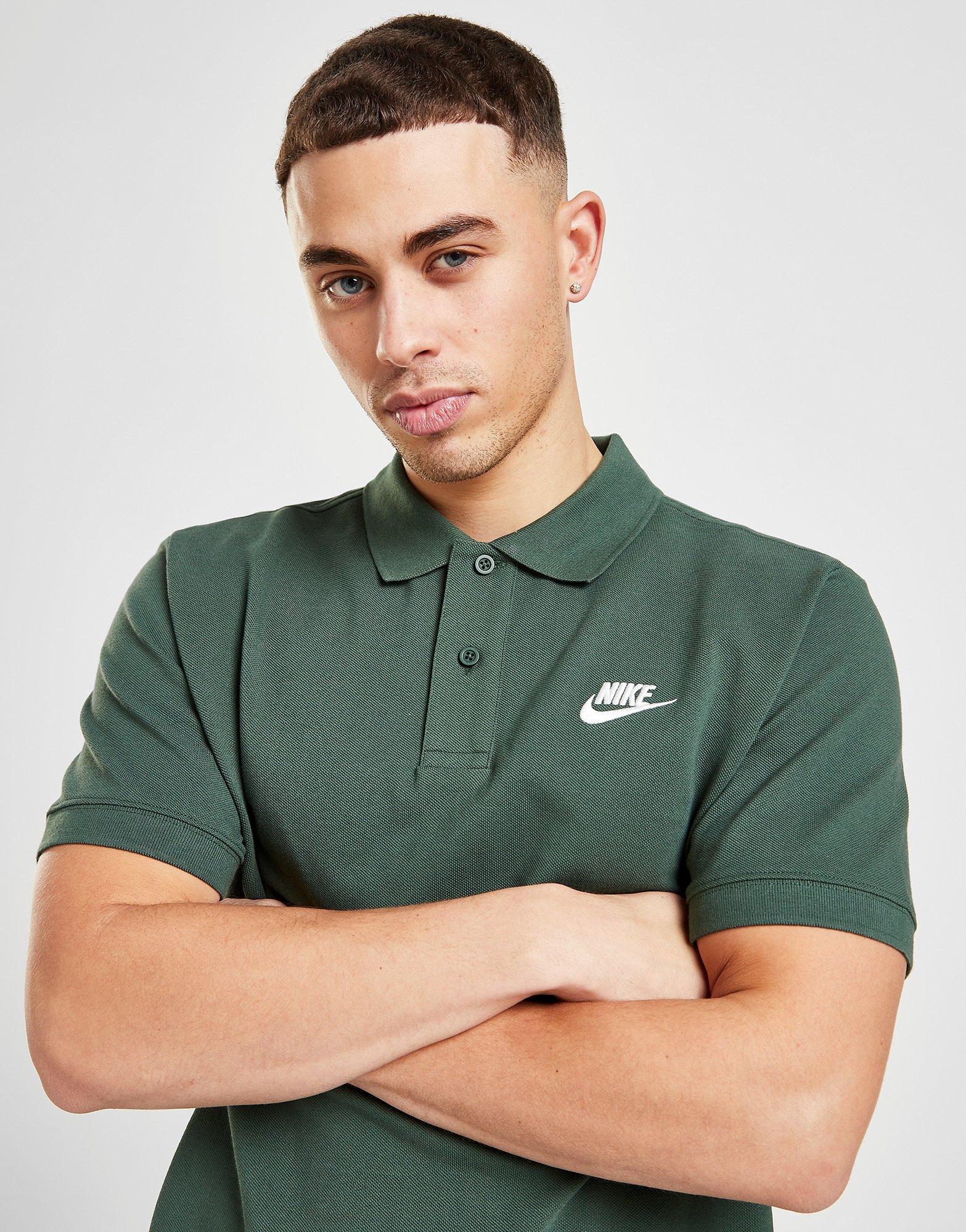 green nike polo shirt