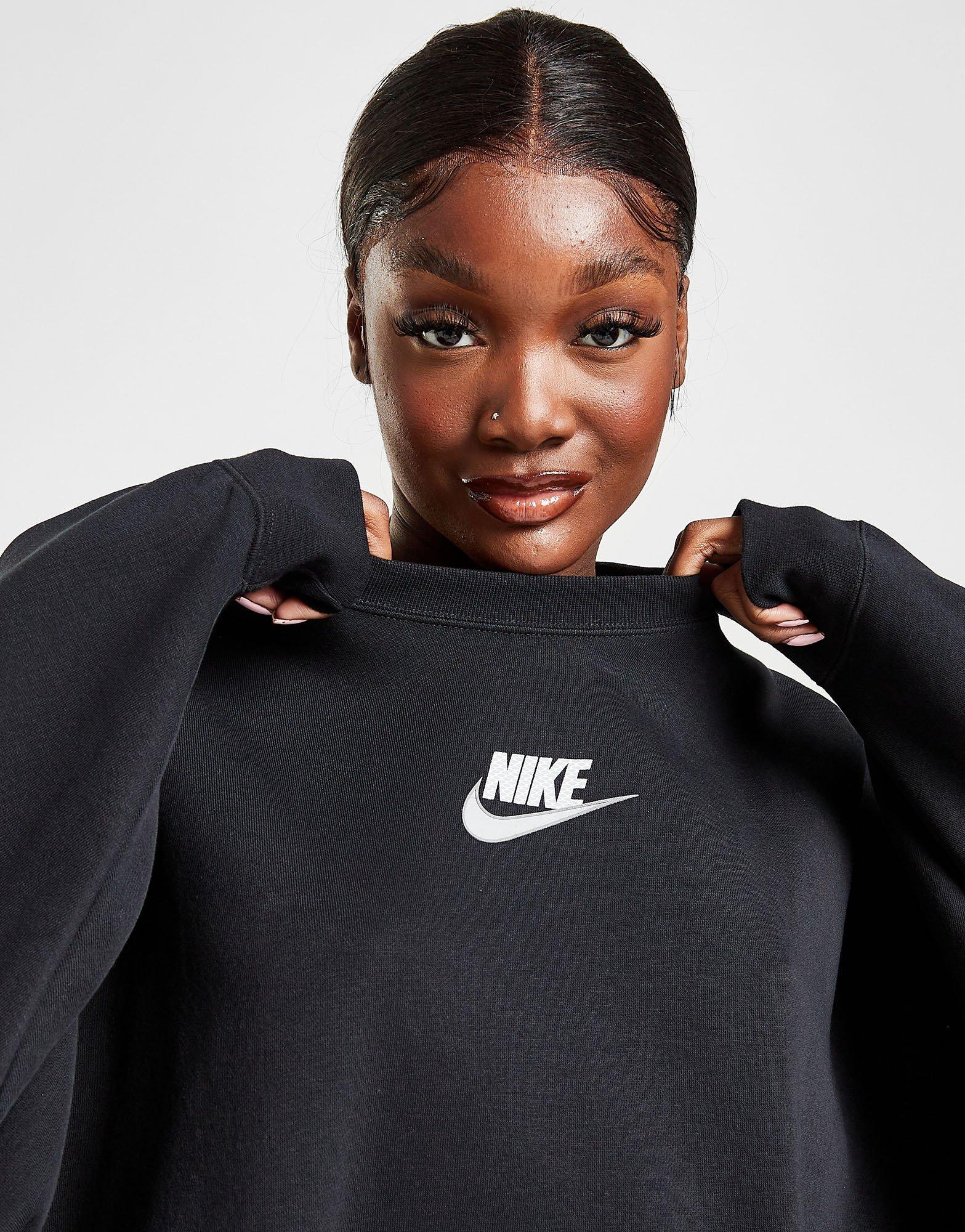 nike metallic futura crew sweatshirt