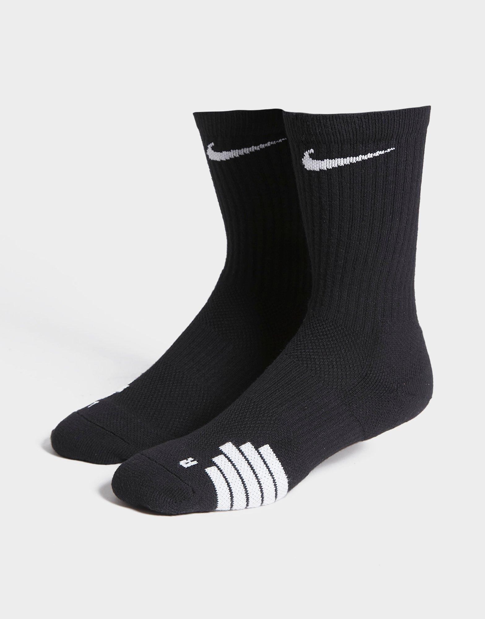 Black Nike Elite Crew Basketball Socks JD Sports UK