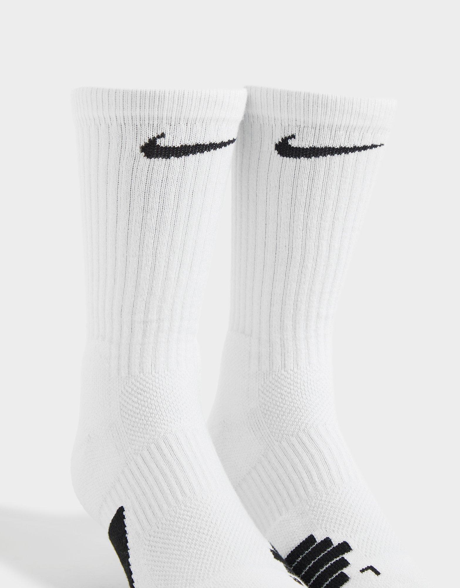 White Nike Elite Crew Basketball Socks - JD Sports Global