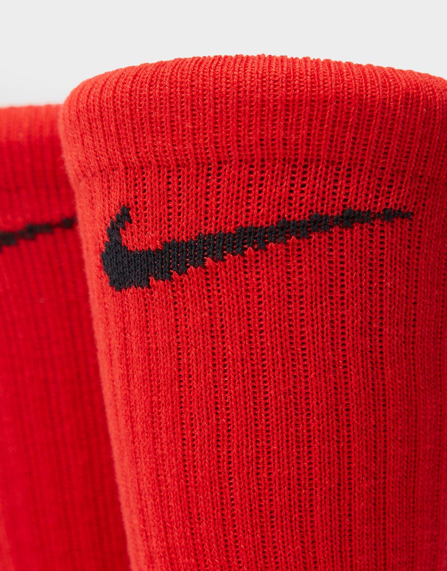 Nike Hyper Elite Basketball Crew Socks (Light Blue Lacquer/Bright Crimson)