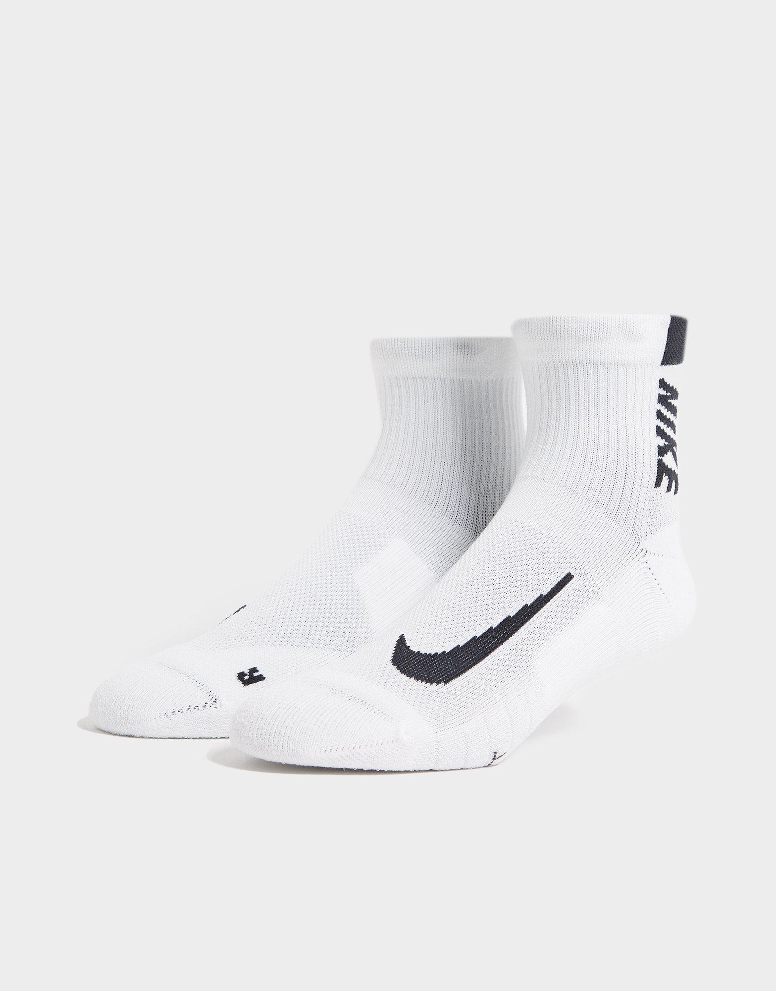 Hvid Nike Multiplier Running Ankle 2 Pack Herre JD Sports Danmark