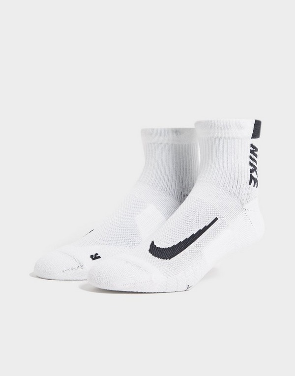 White Nike Multiplier Running Ankle 2 Pack Socks JD Sports Global