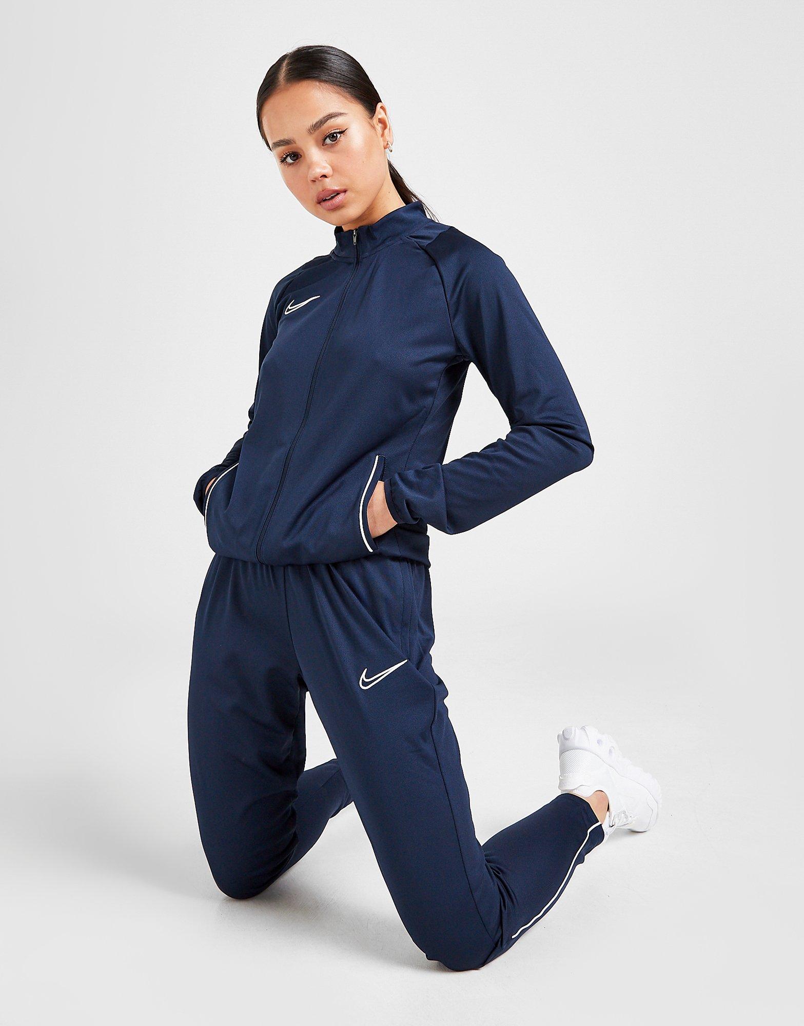 nike dri fit tracksuit blue