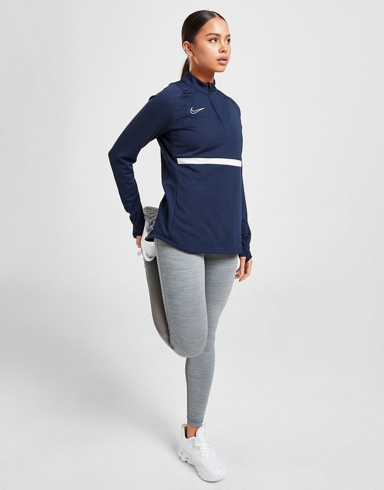 Blue Nike Academy 1/4 Zip Top | JD Sports