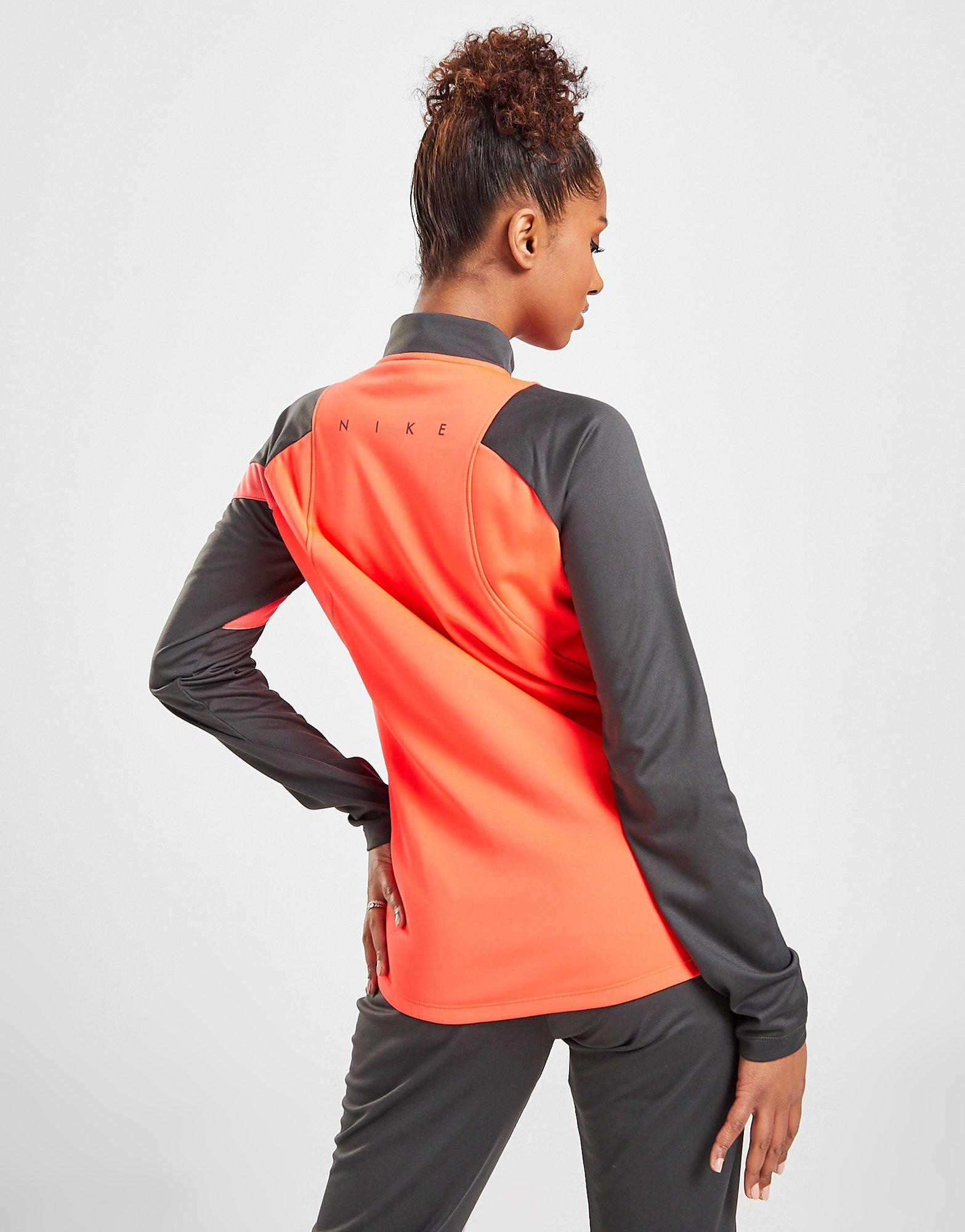 nike football academy track top in orange