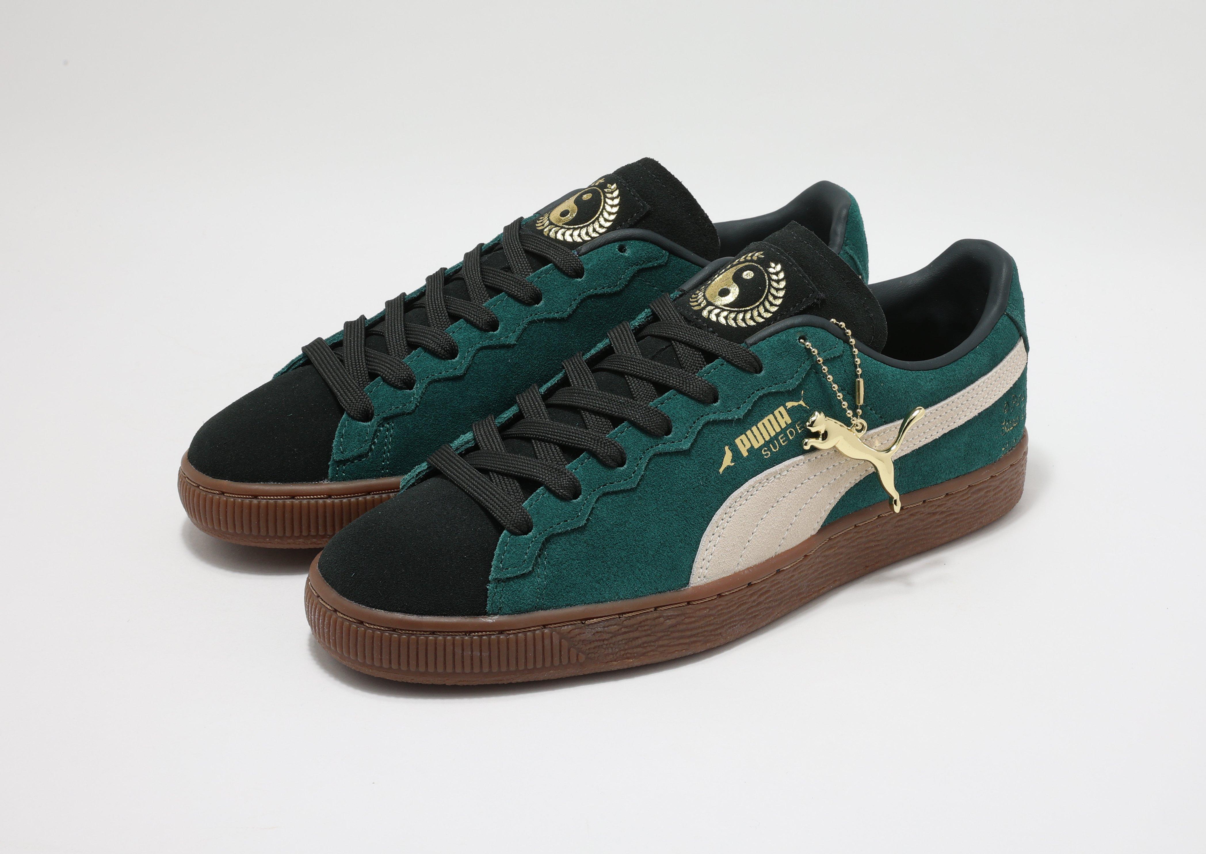 Puma basket shop green