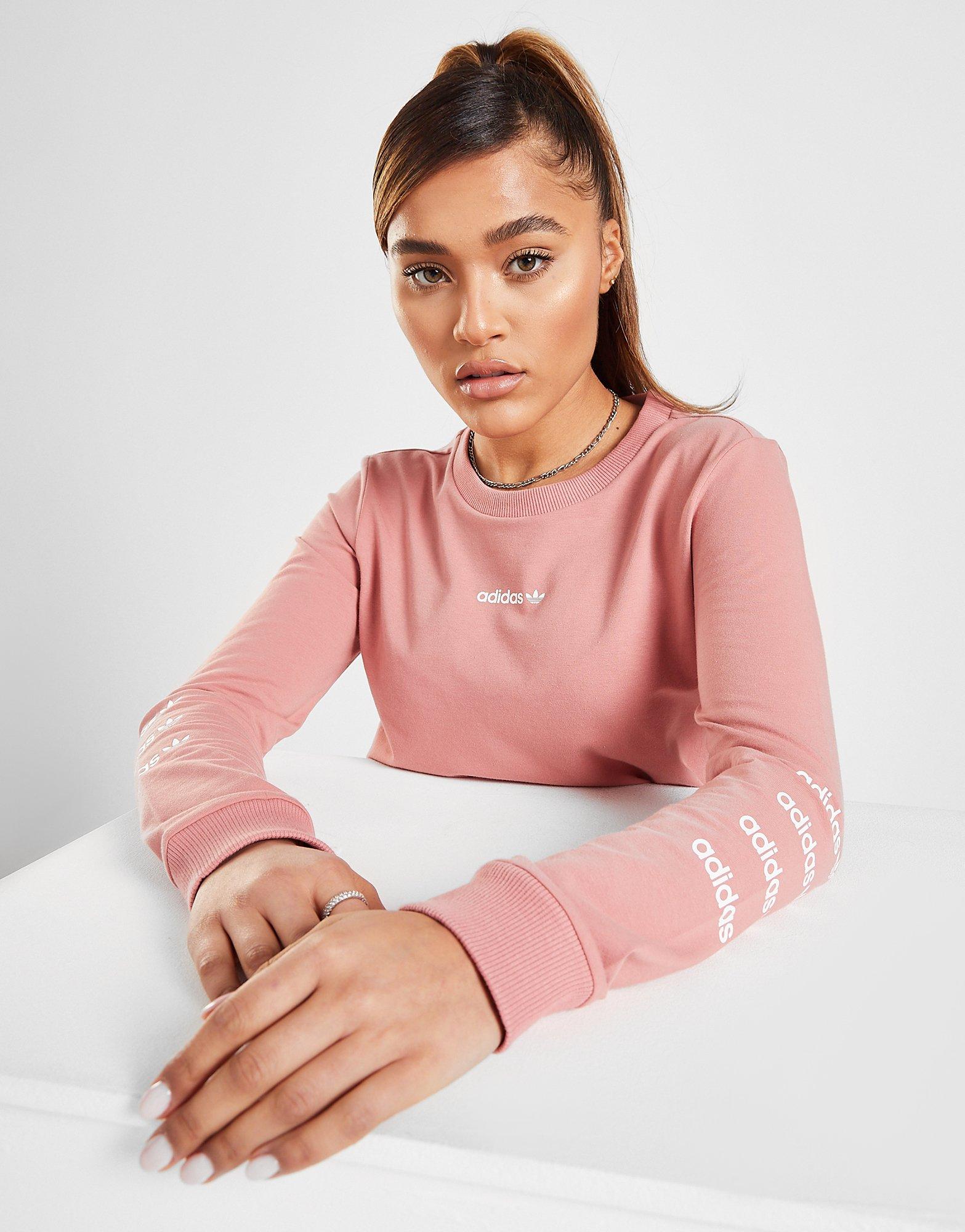 pink long sleeve adidas top