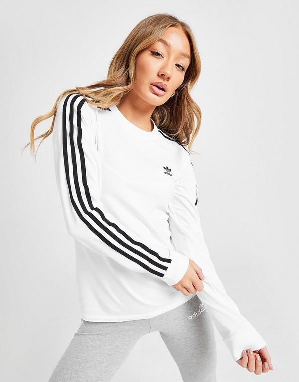 Efternavn udslæt krøllet Hvid adidas Originals 3-Stripes California T-Shirt Dame | JD Sports