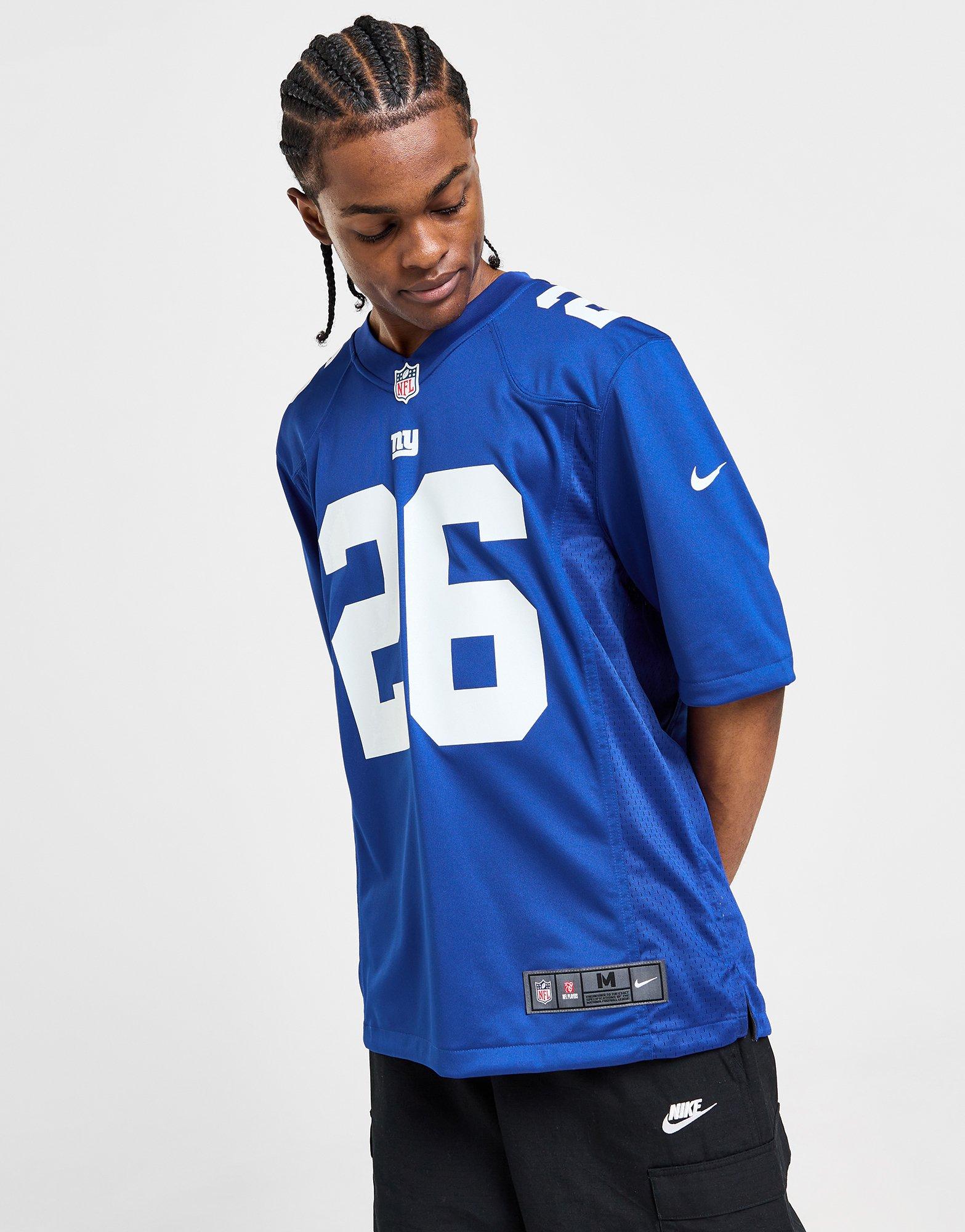 Nike Youth New York Giants Saquon Barkley #26 T-Shirt - Royal - M Each