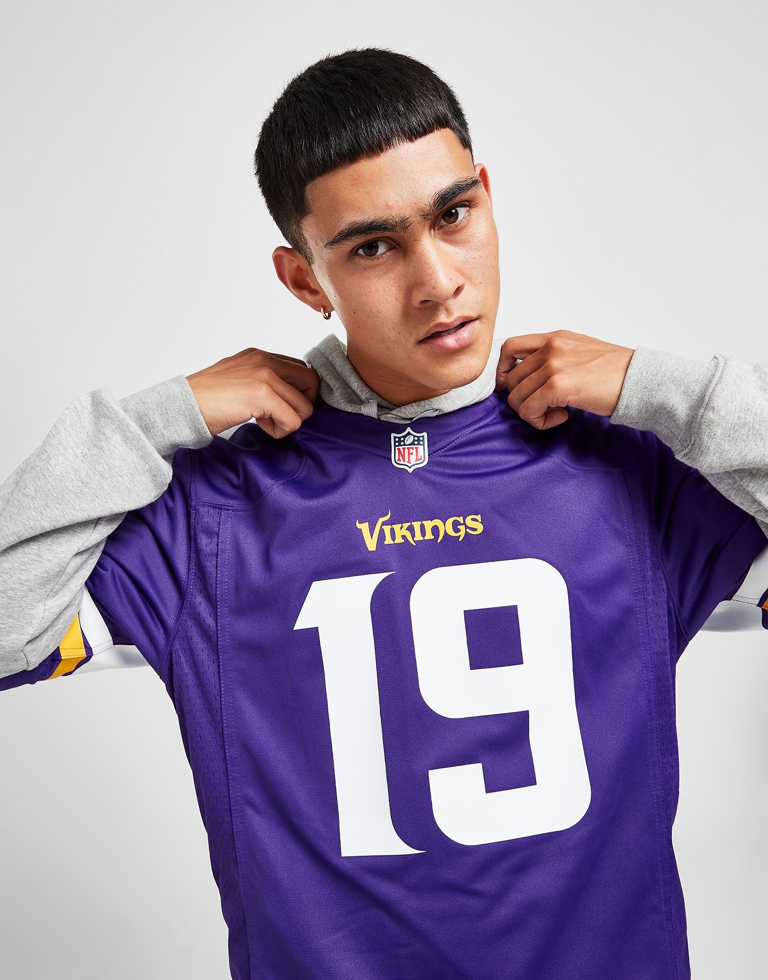 Purple Nike NFL Minnesota Vikings Thielen #19 Jersey