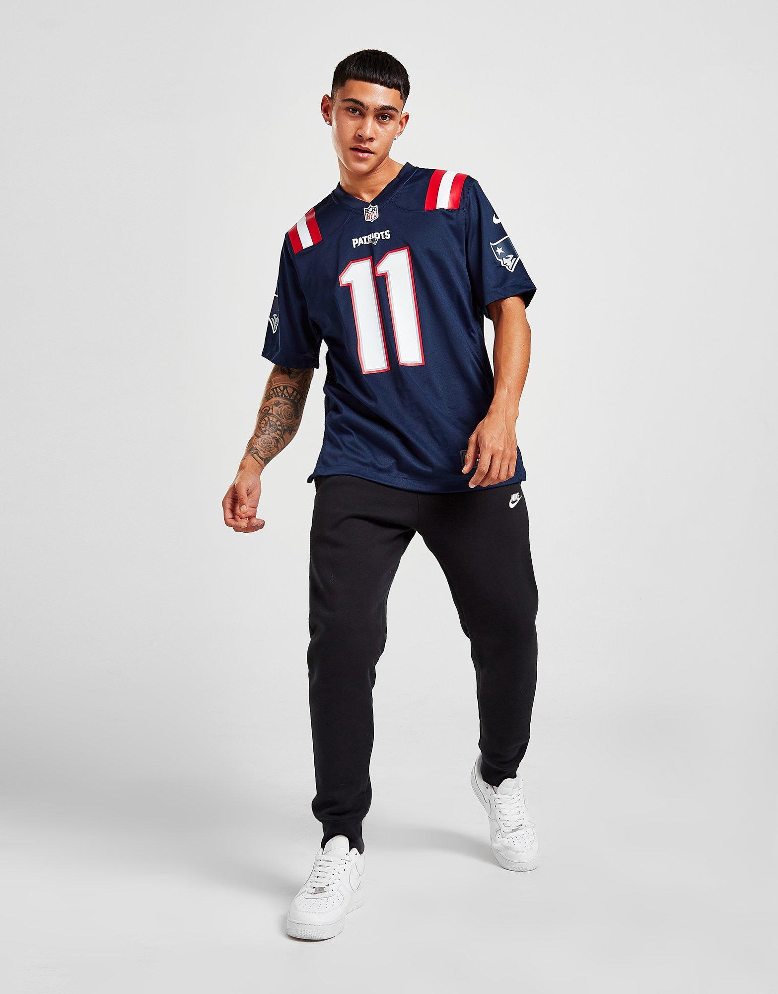 Julian Edelman #11 New England Patriots NFL Nike Elite jersey (blue)