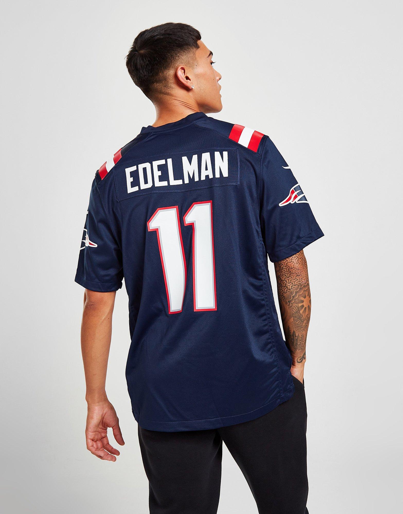 Nike Men's New England Patriots Julian Edelman #11 Navy Game Jersey