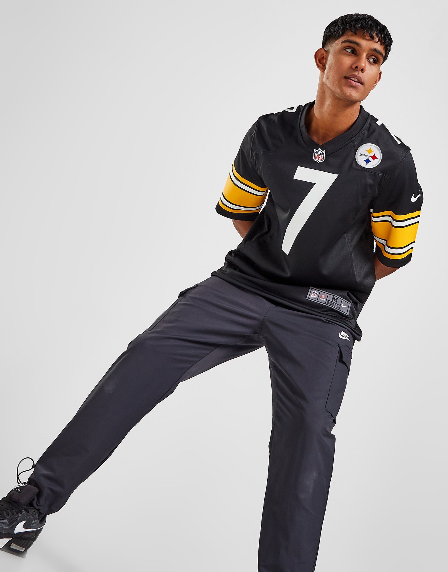 Black Nike NFL Pittsburgh Steelers Roethlisberger #7 Jrsy - JD Sports NZ