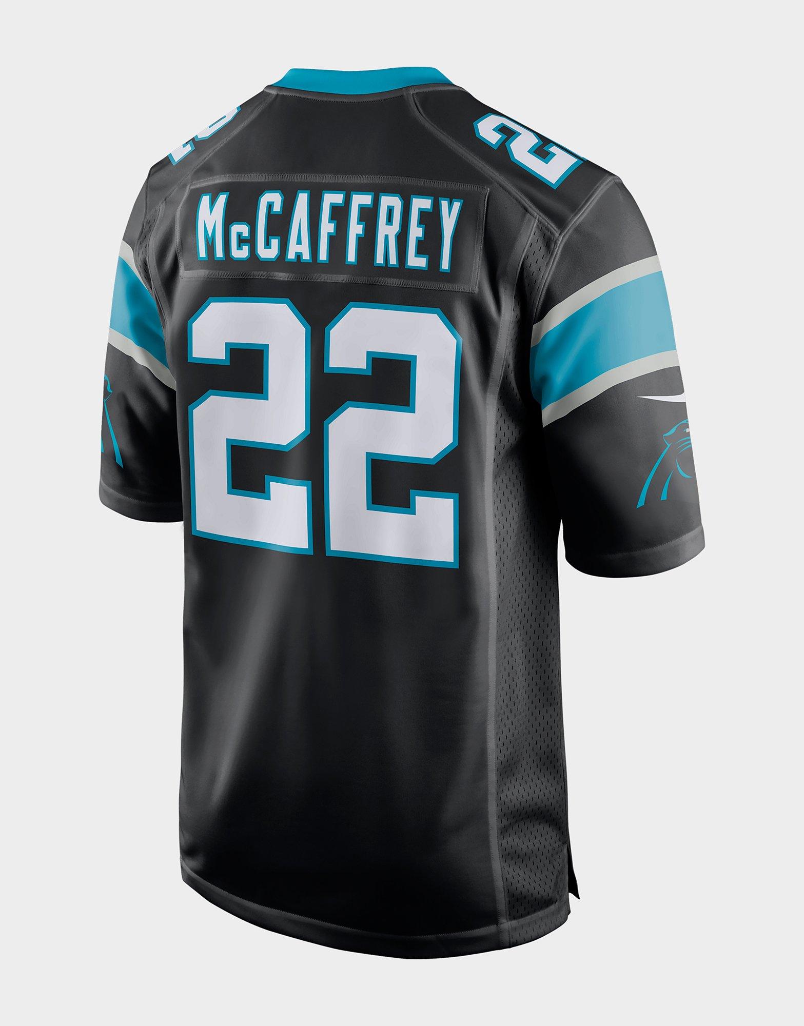 Black Nike NFL Carolina Panthers McCaffrey #22 Game Jersey PR