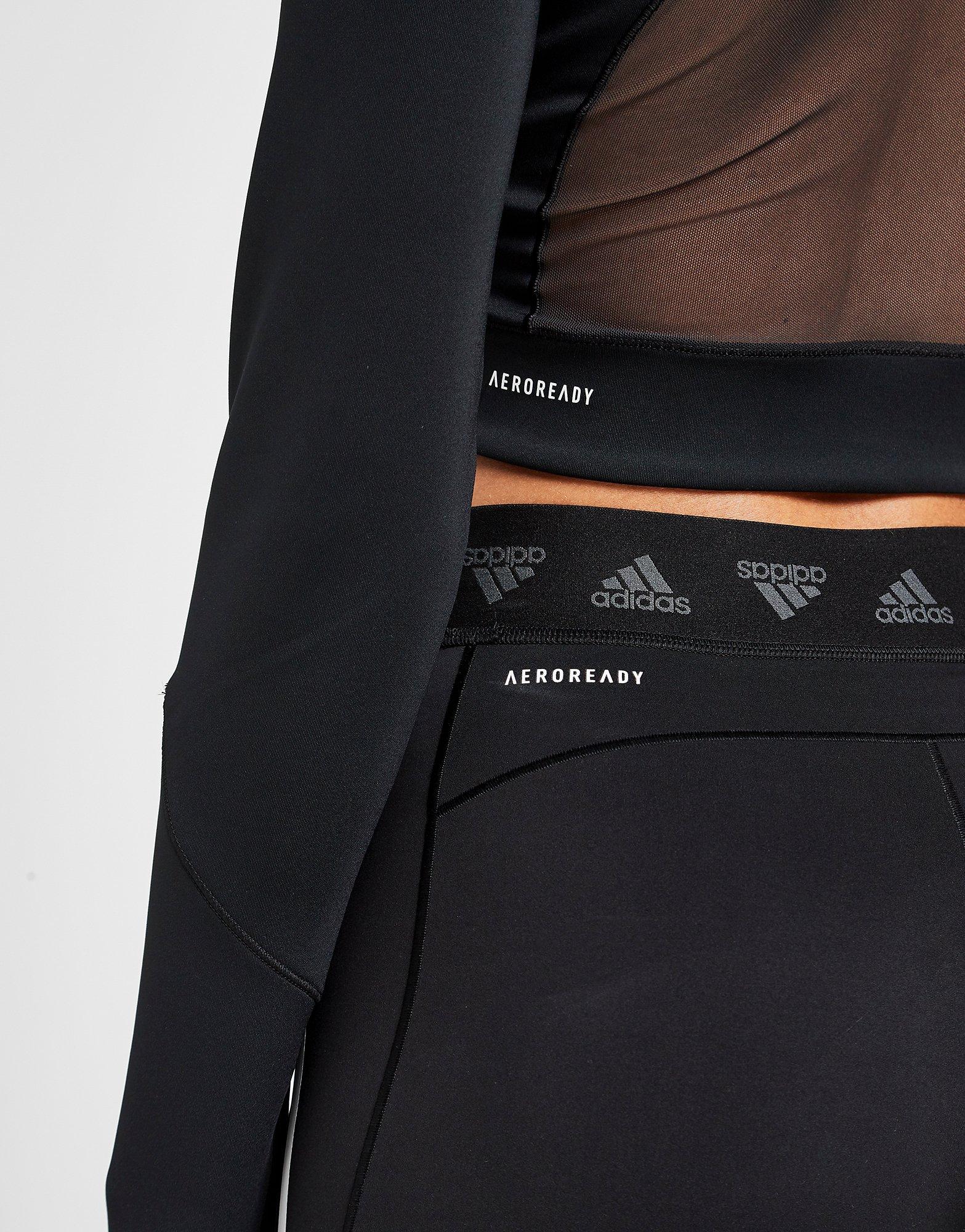 adidas mesh crop top long sleeve