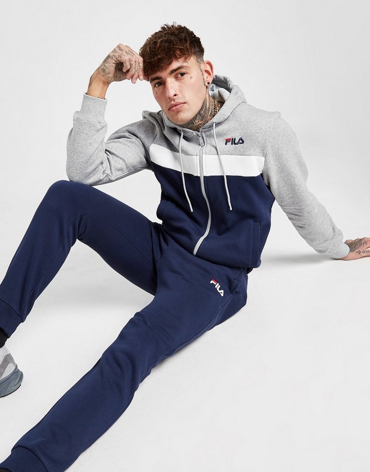 FILA Mens Tracksuit Trousers Small Navy Blue Polyester