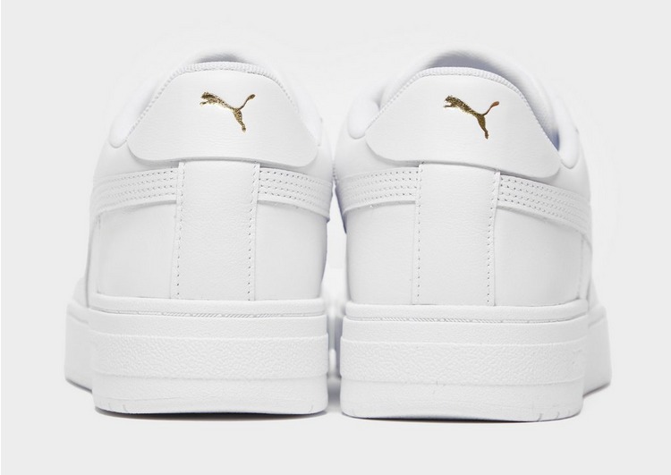 puma ca pro premium trainers in white and tan