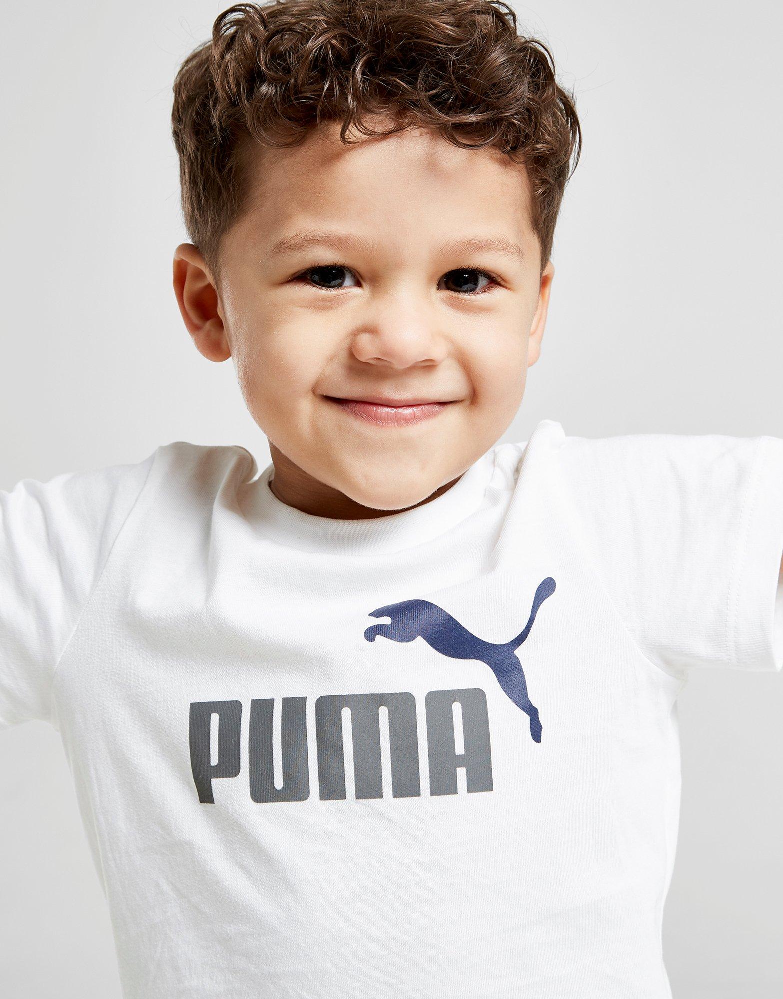 Hvid Logo T-Shirt/Shorts Sæt Småbørn - JD Sports Danmark
