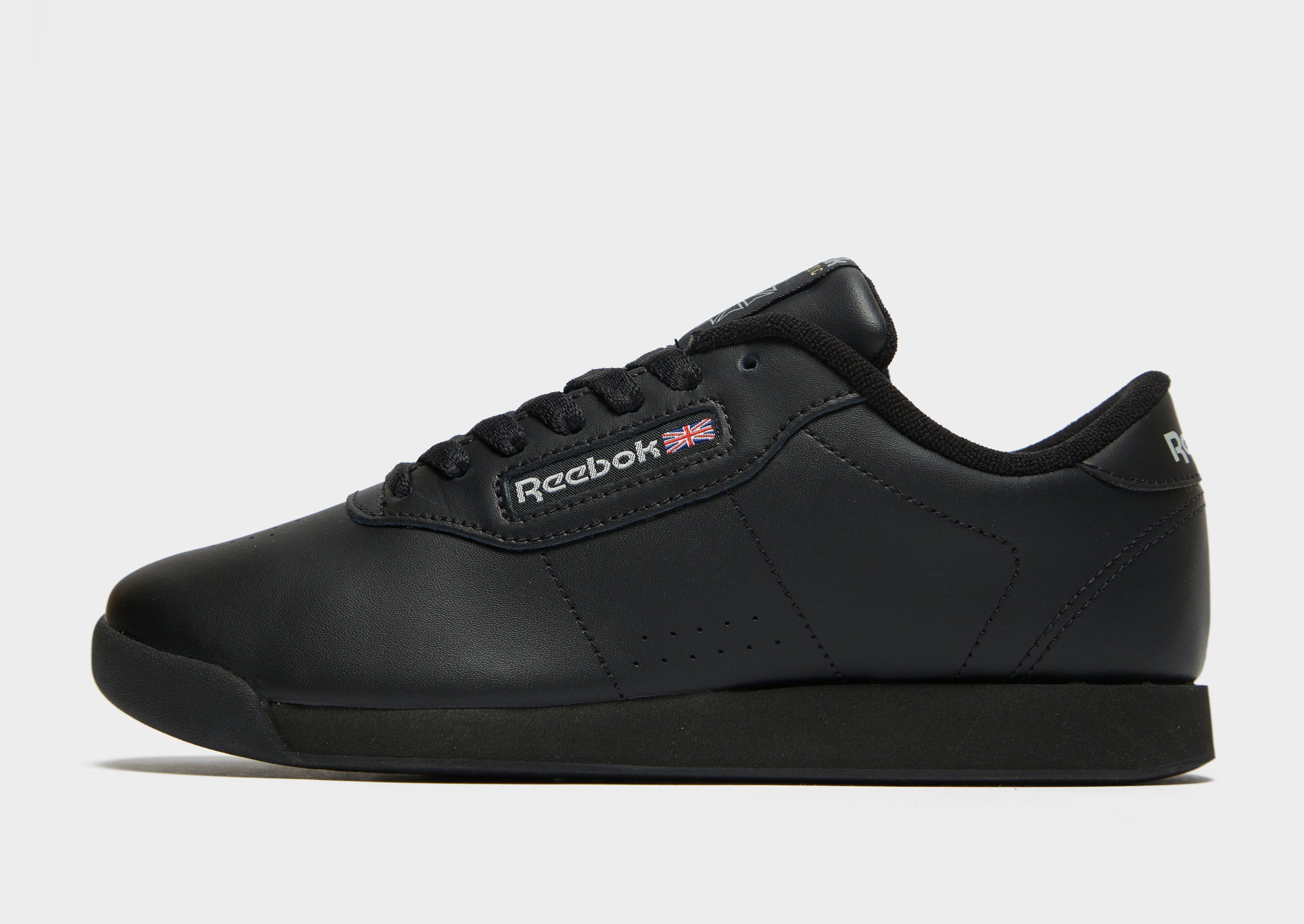 princess reebok black