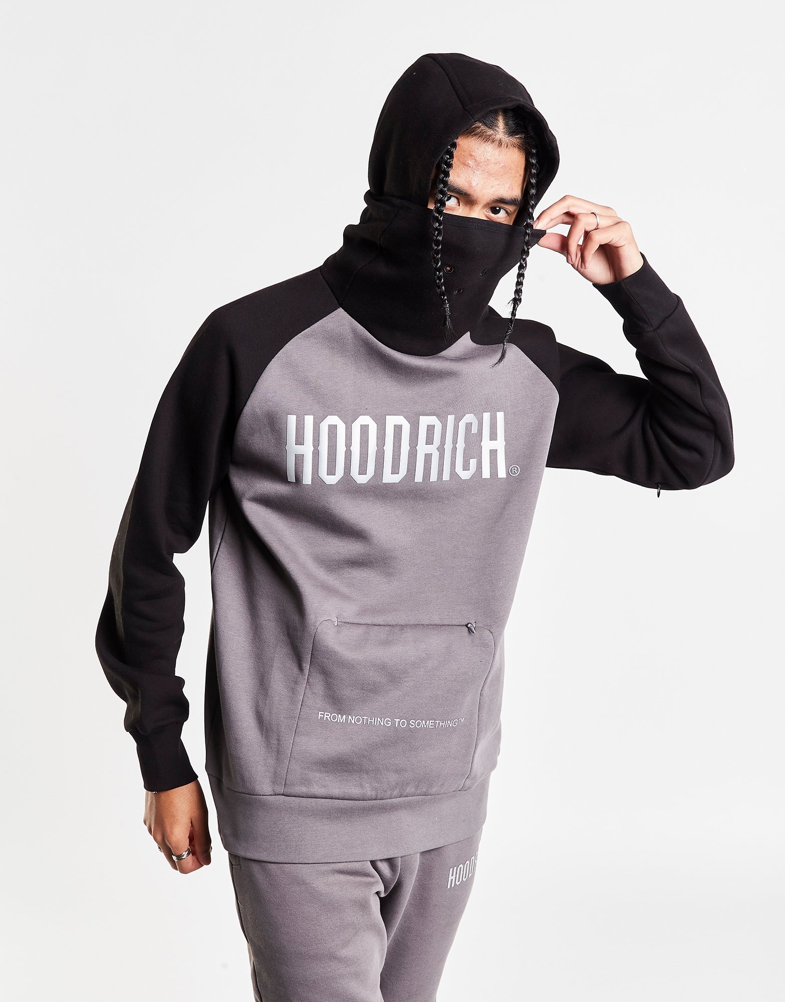 black hoodrich tracksuit