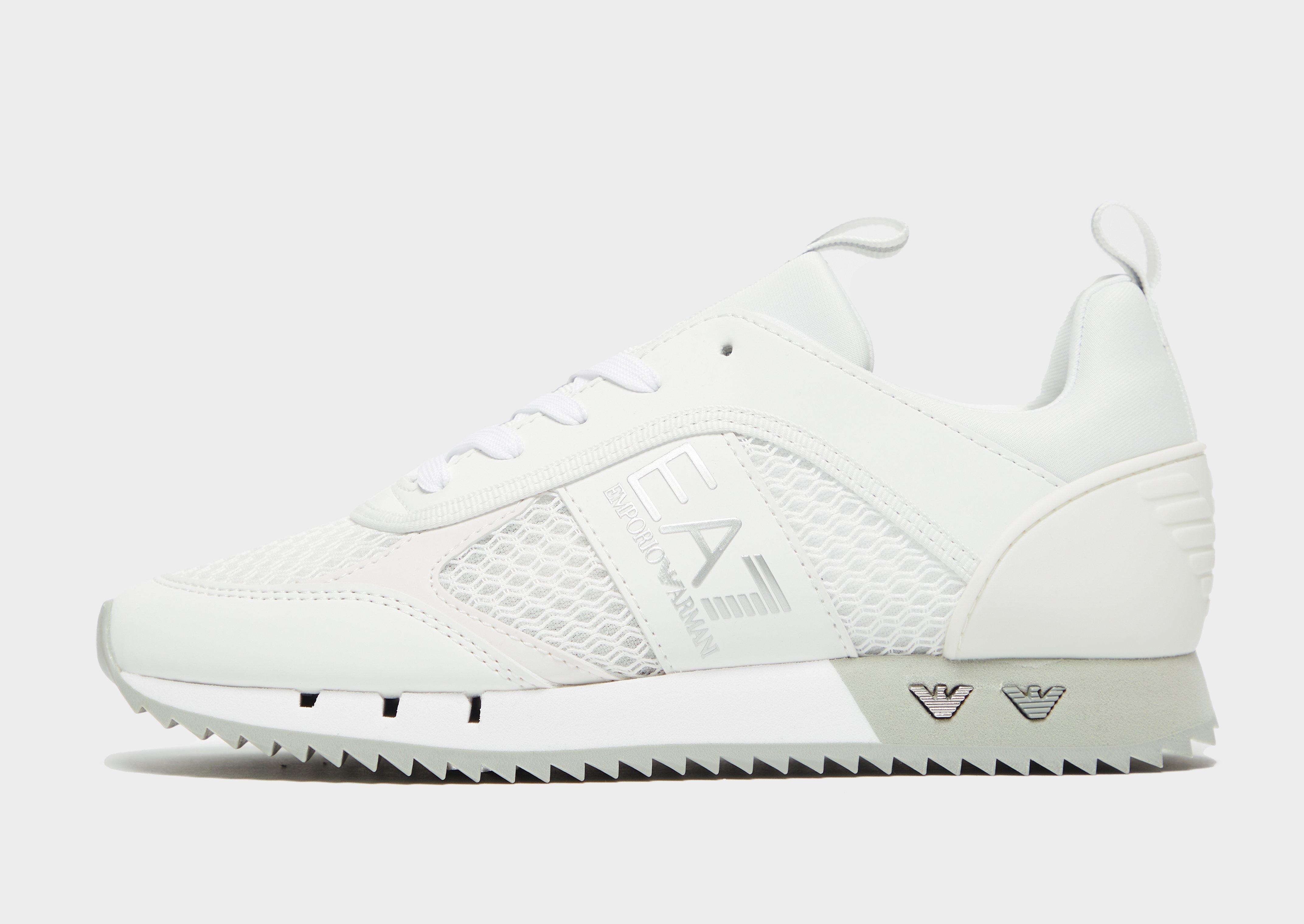 White Emporio Armani EA7 B W Mesh Run Women s JD Sports