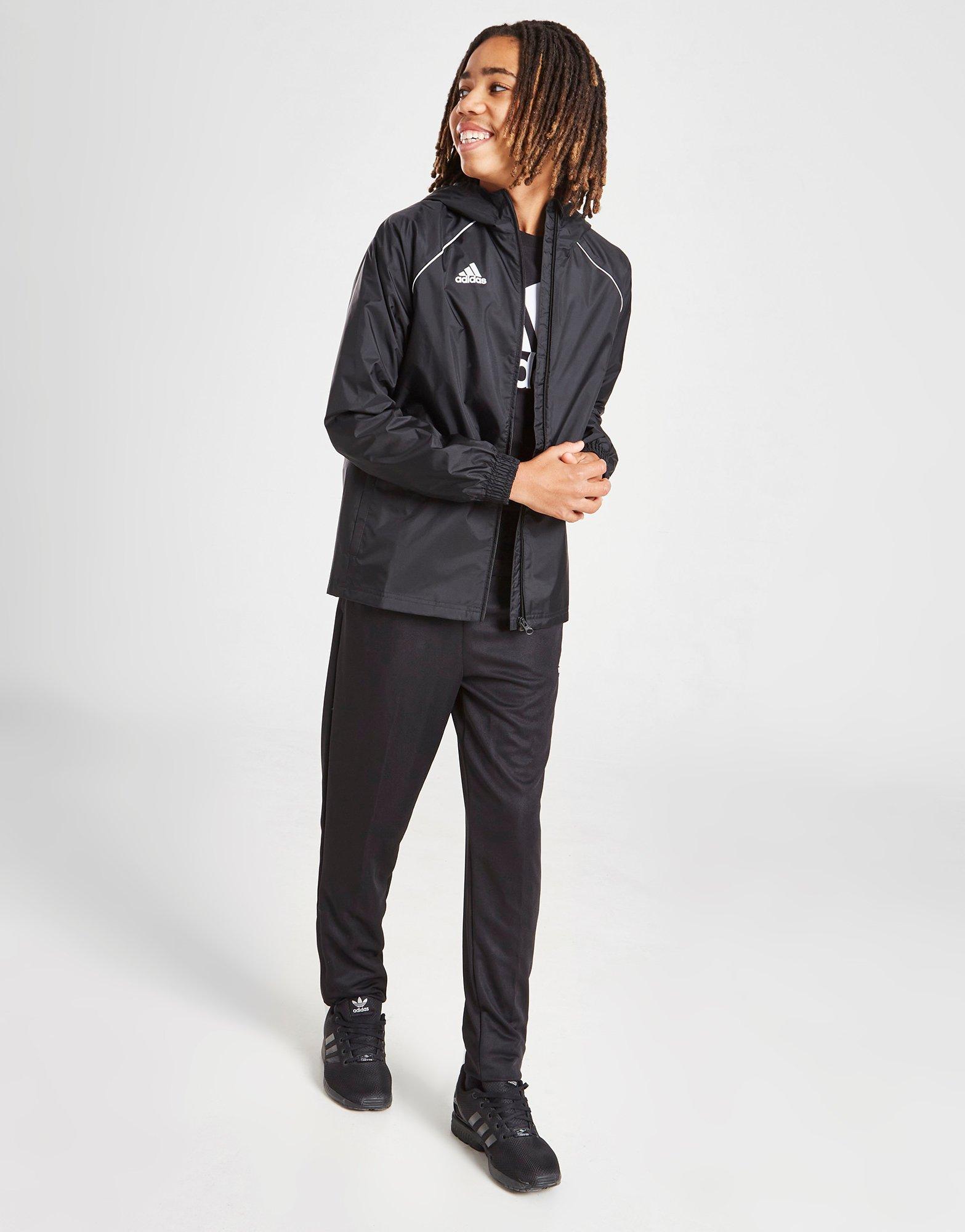 adidas core 18 rain jacket black