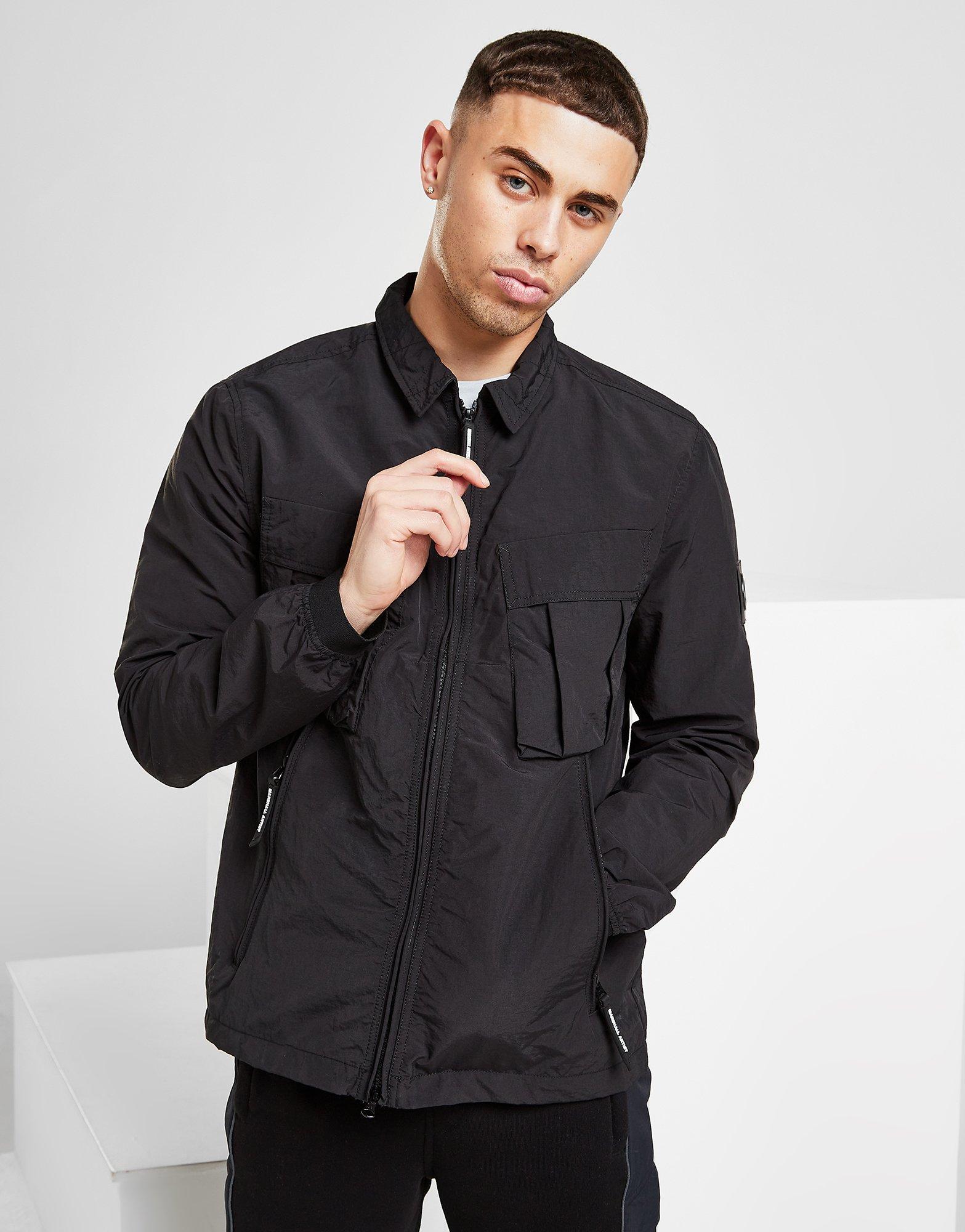 marshall artist overshirt black