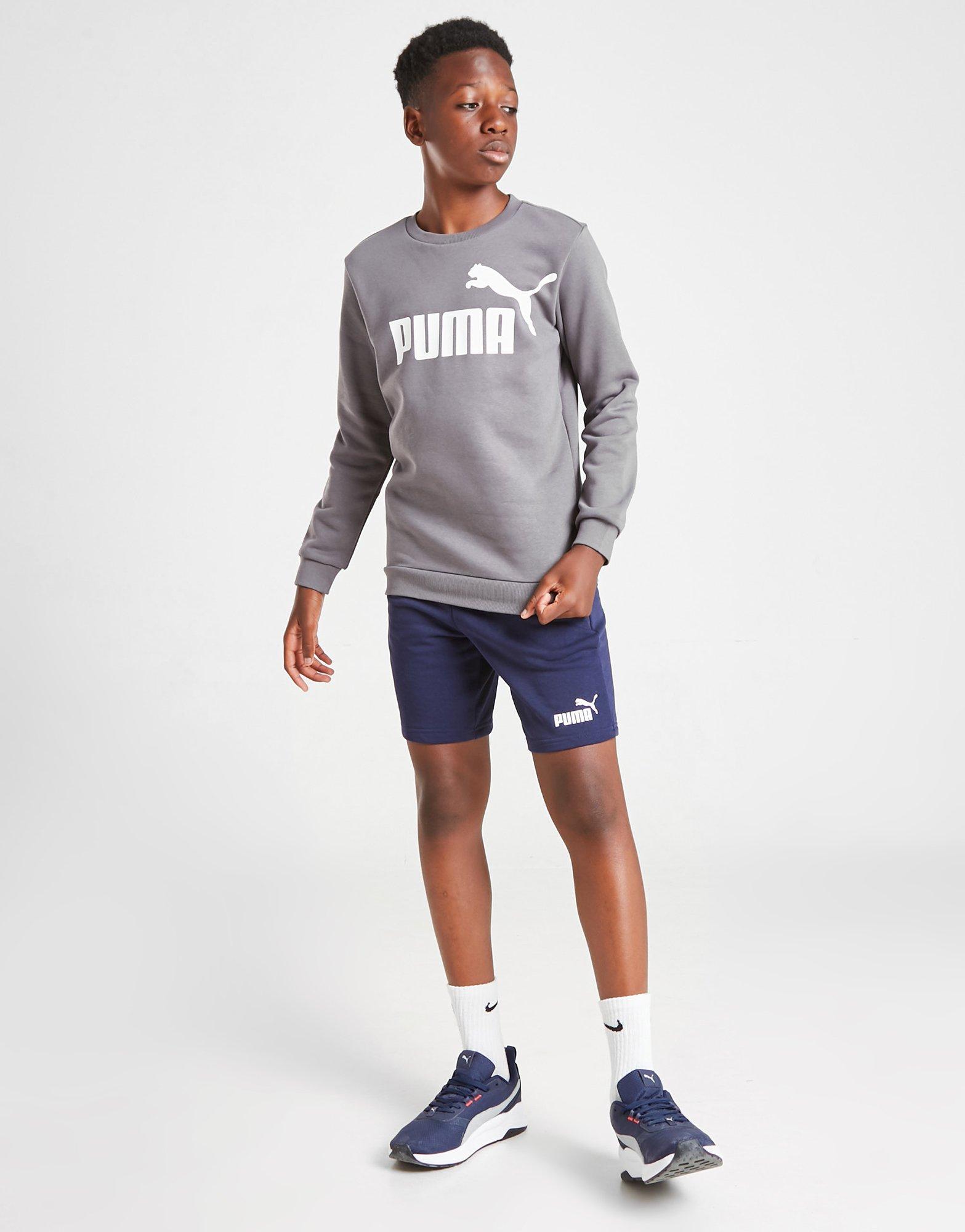 Puma core logo crew sweatshirt junior store