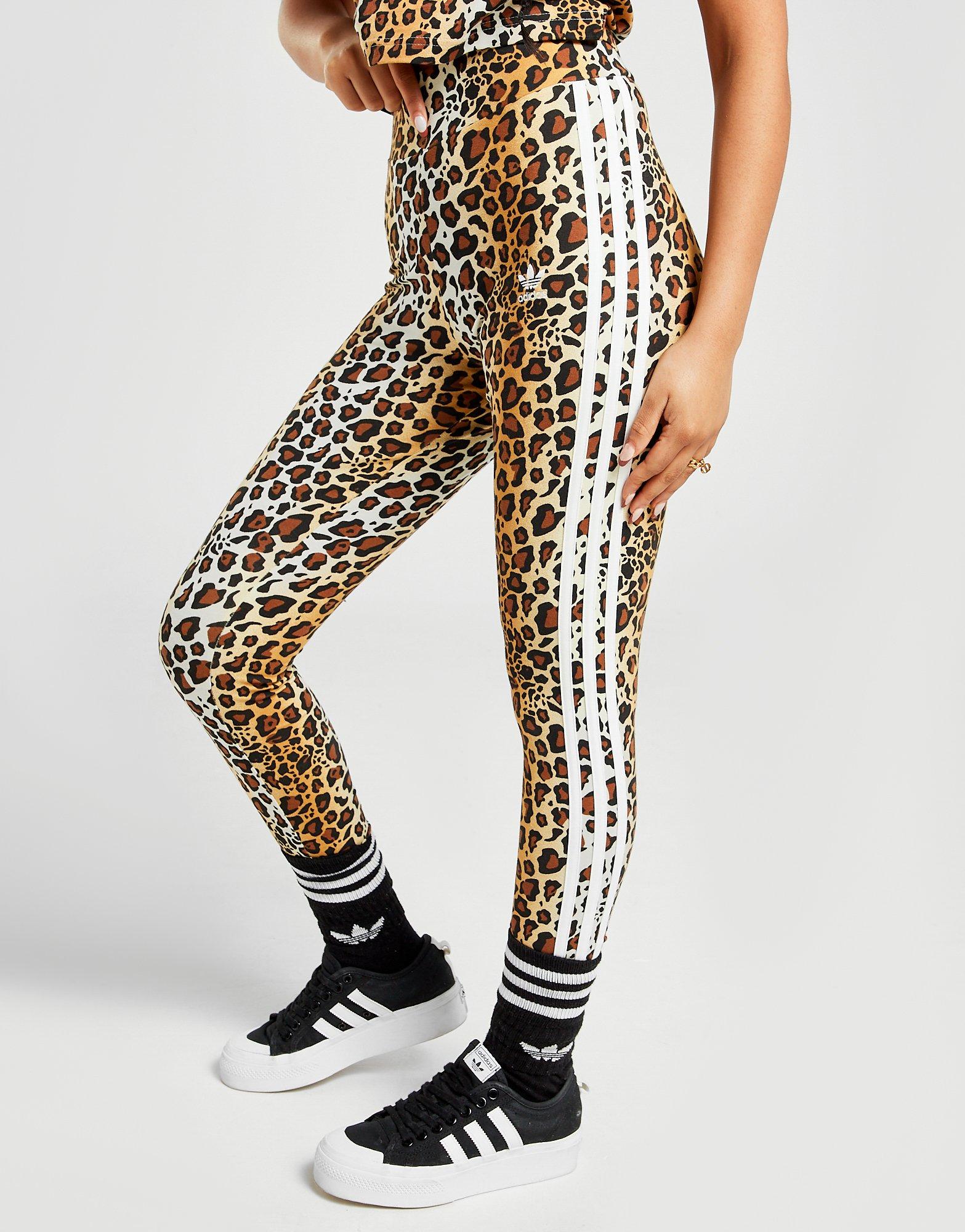 adidas leopard tights