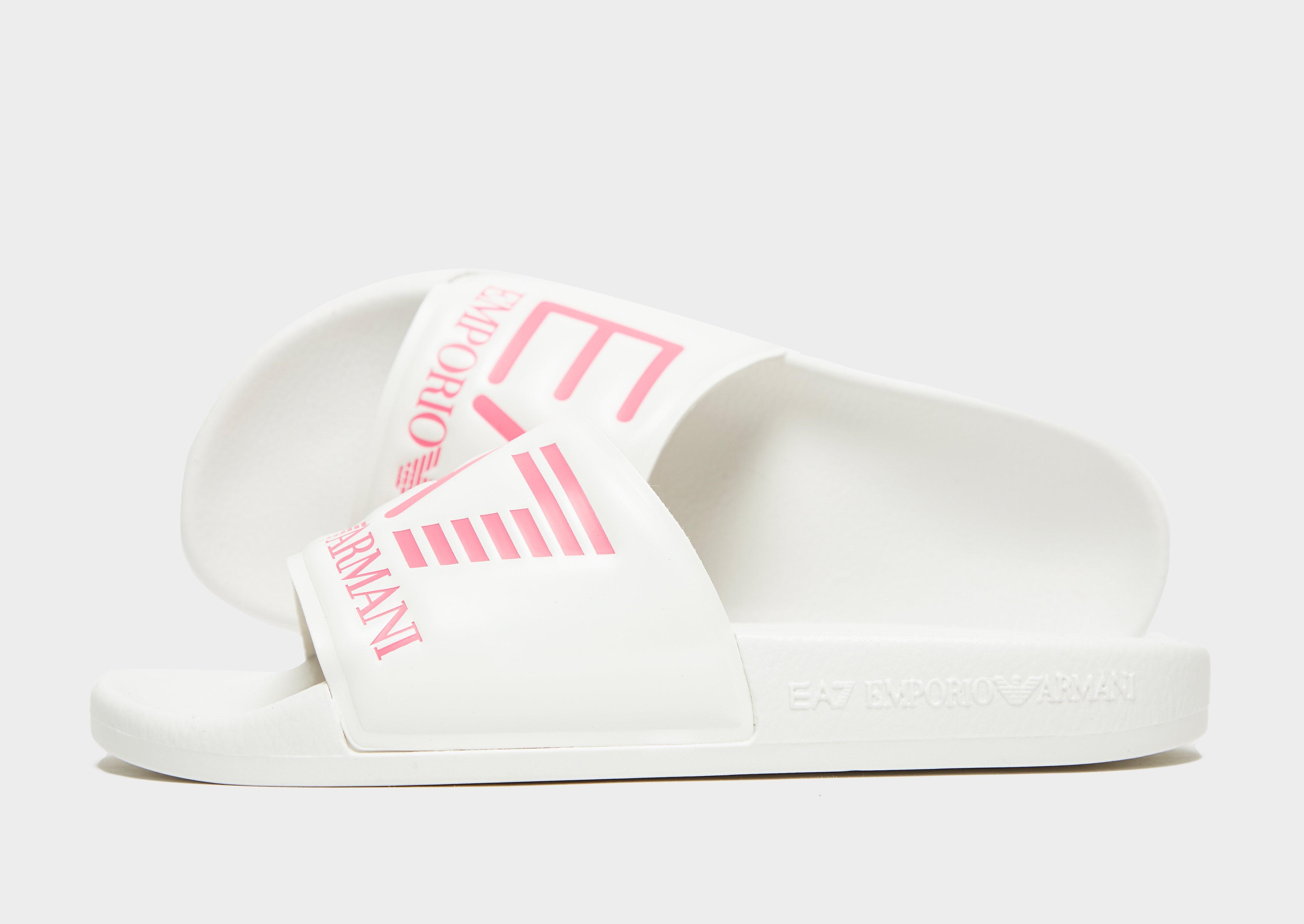 White Emporio Armani EA7 Seaworld Slides Women s JD Sports UK