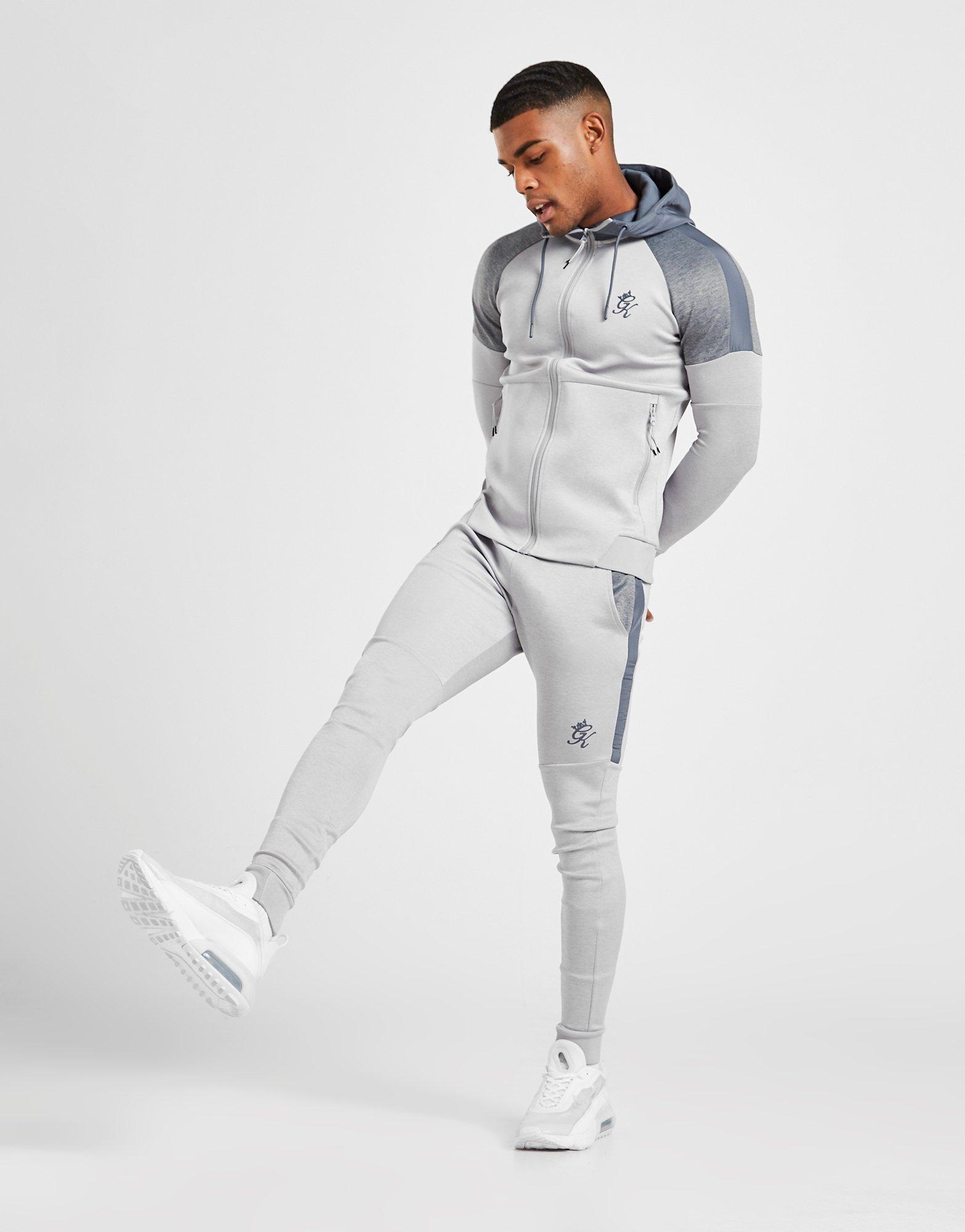 gym king core zip through poly tracksuit