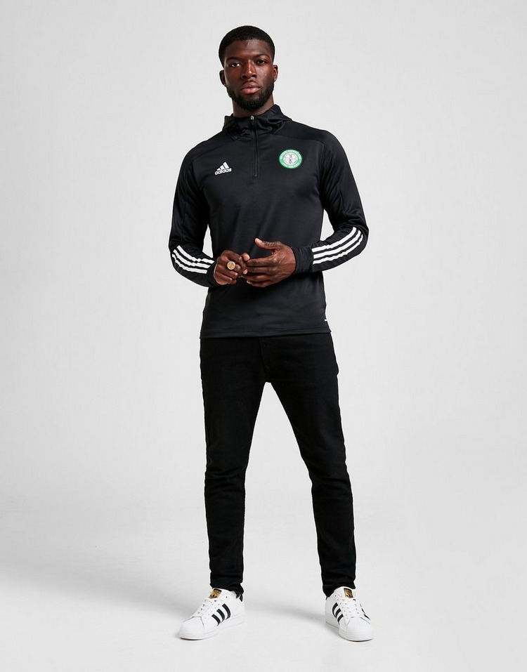 Black adidas Celtic FC Track Hoodie JD Sports