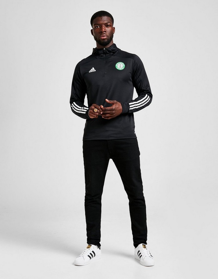 Black adidas Celtic FC Track Hoodie | JD Sports