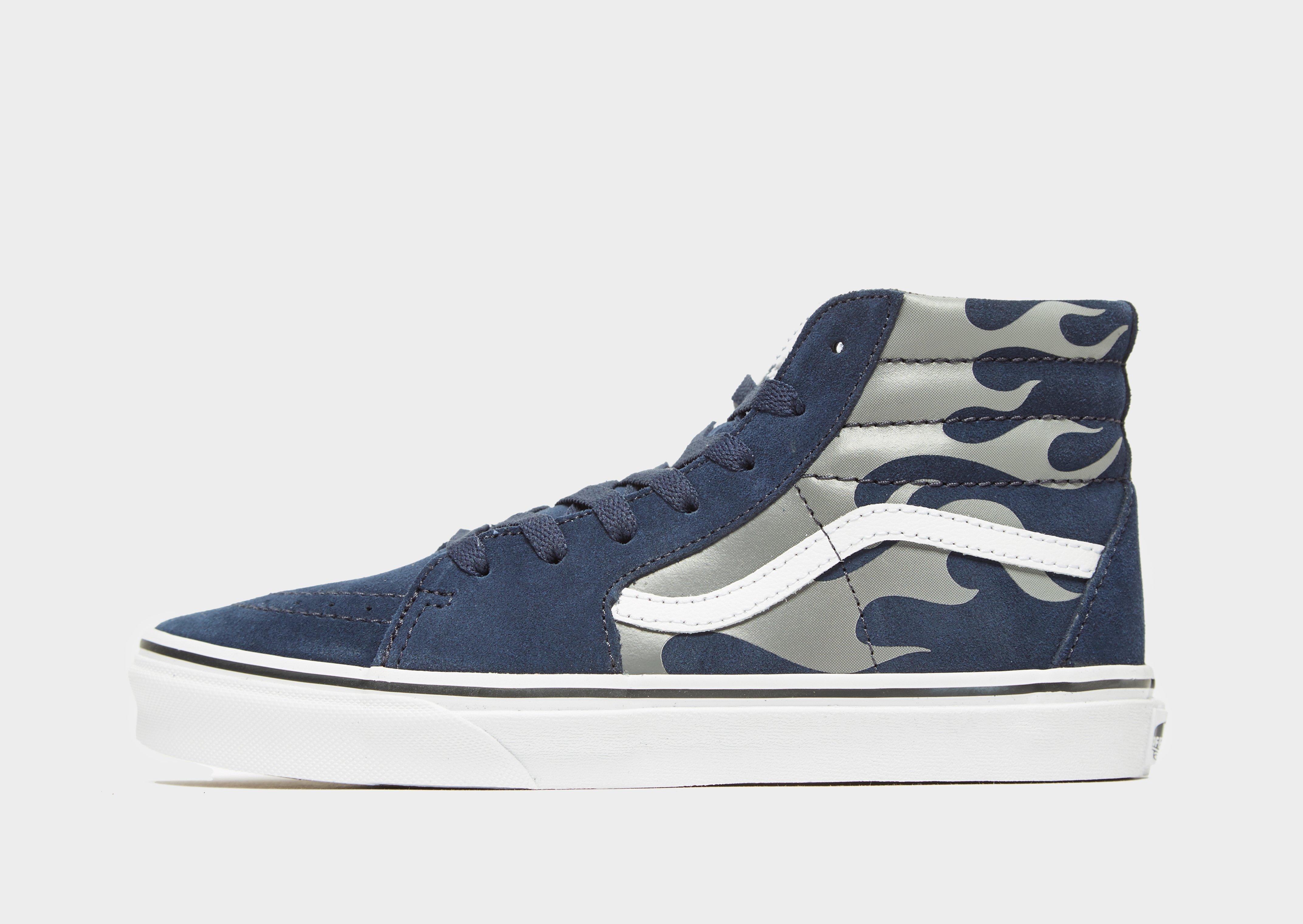 vans sk8 hi bambino argento