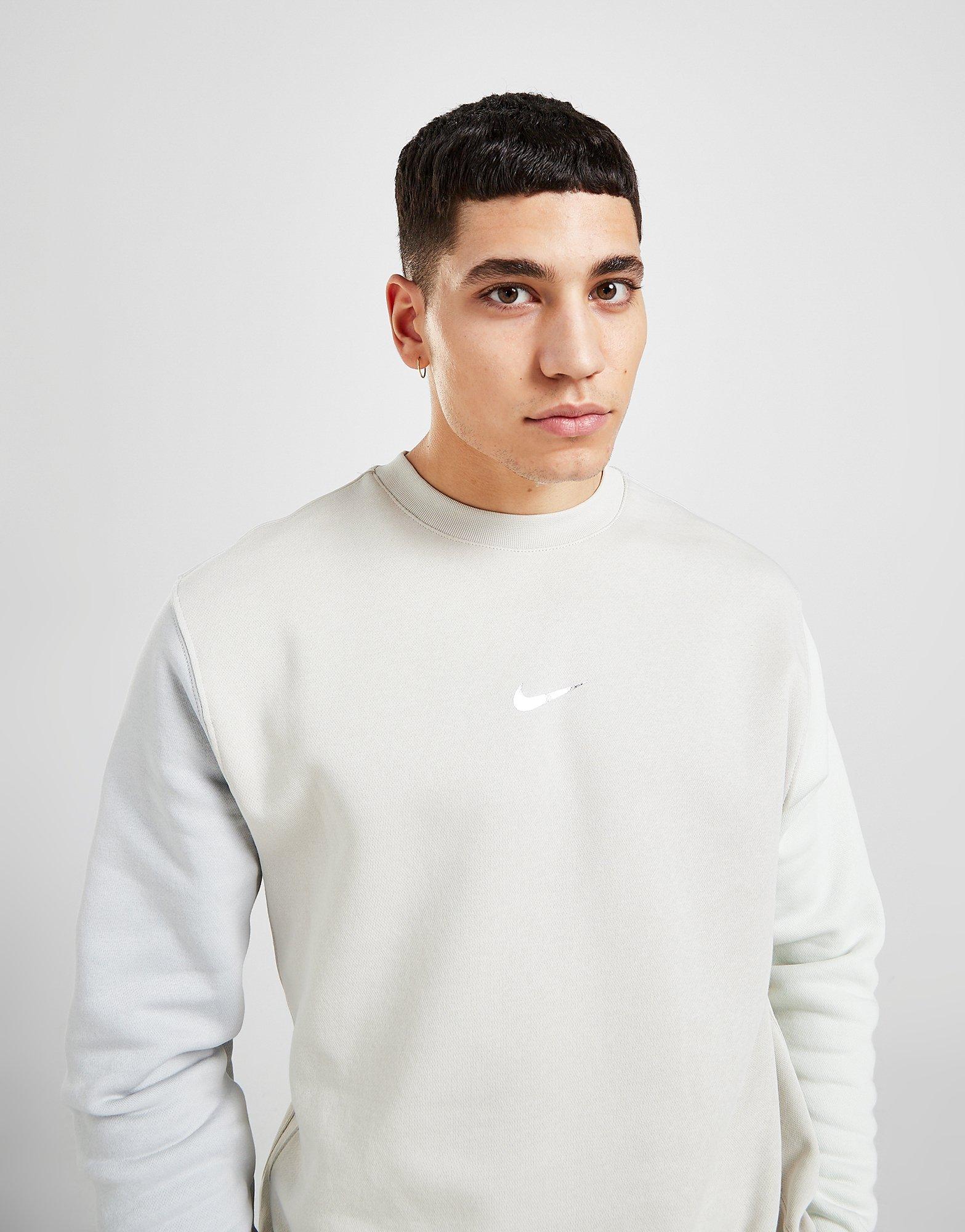 White Nike Colour Block Crew Sweatshirt 