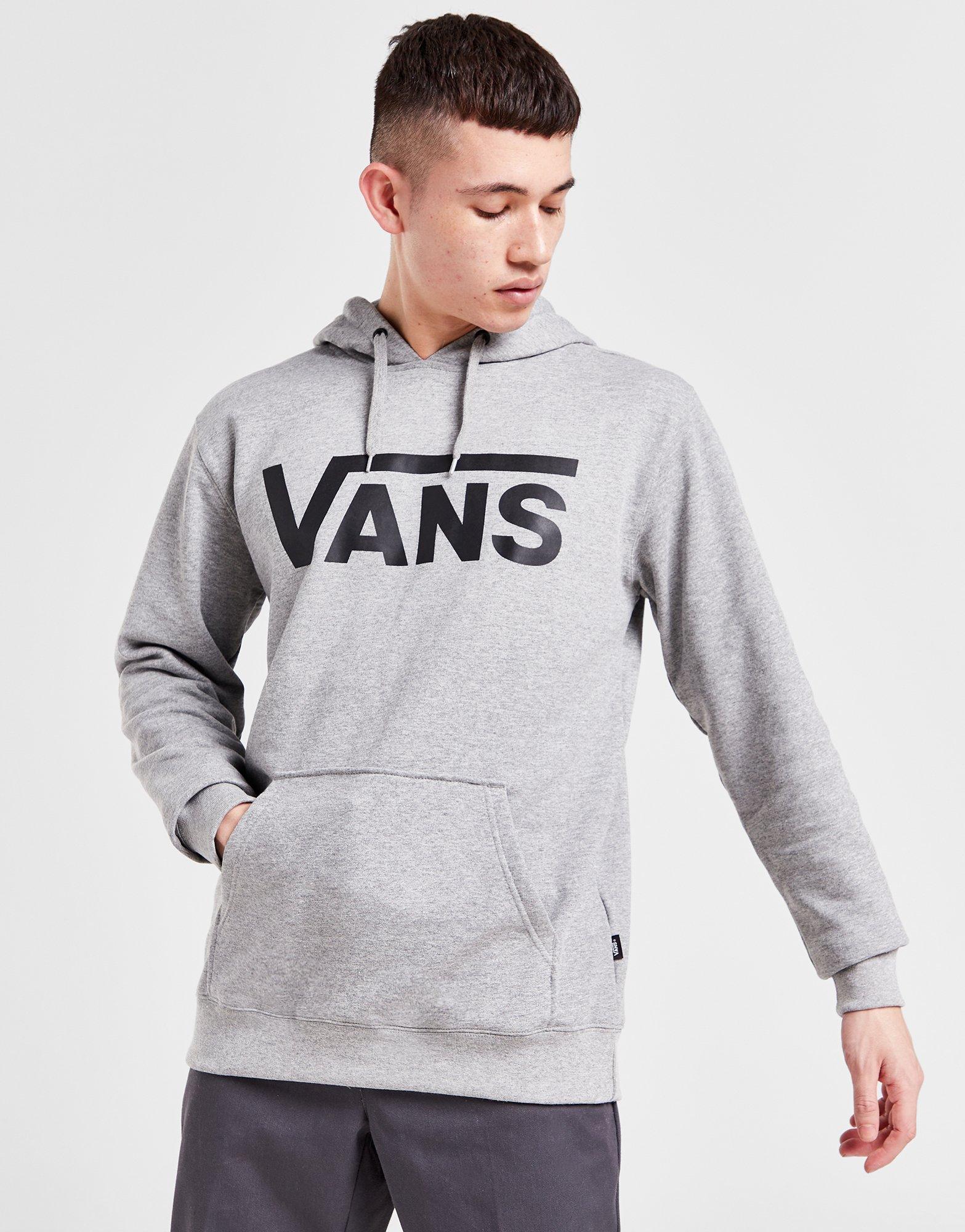 Grey Vans Overhead Large Logo Hoodie JD Sports Global