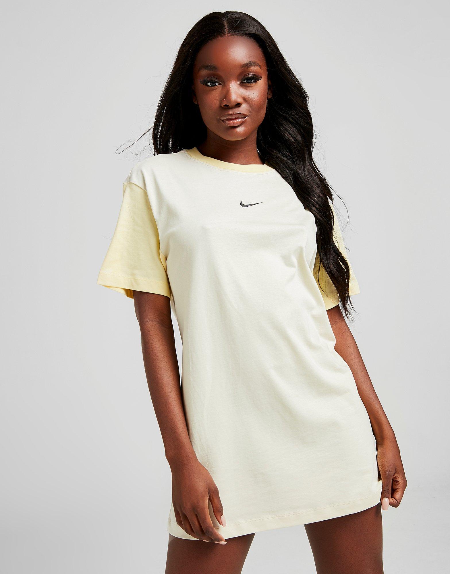 nike t shirt dress white
