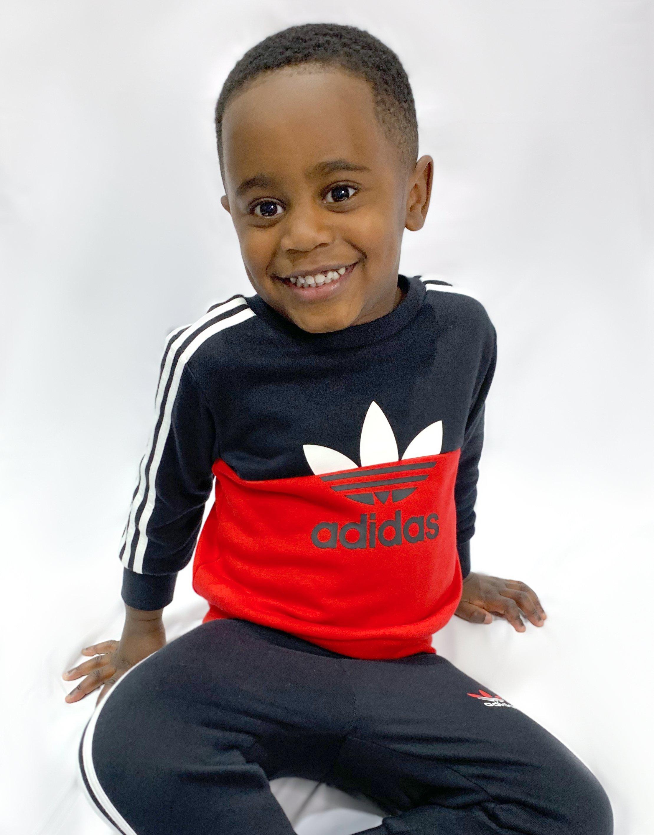 infant red adidas tracksuit