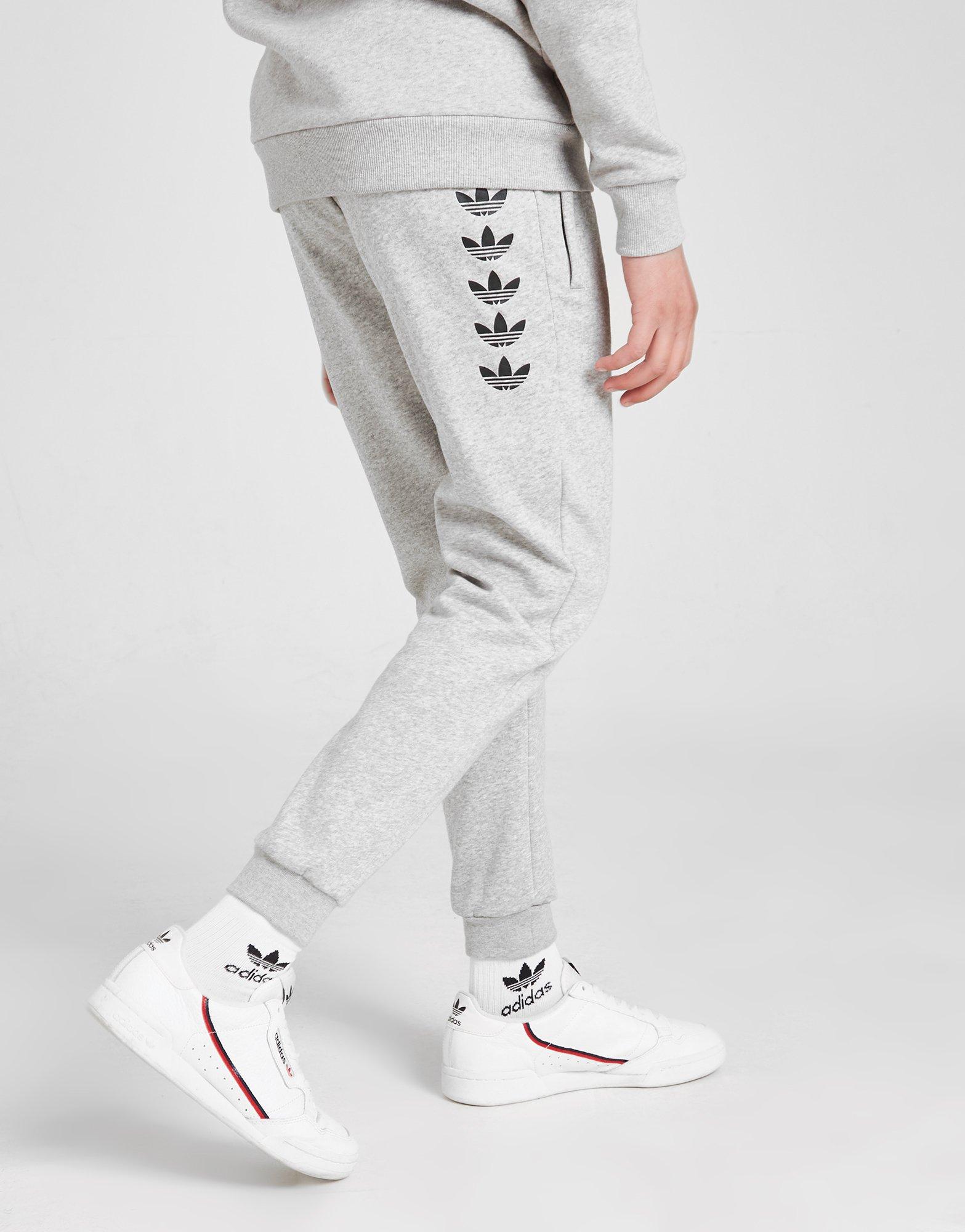 adidas trefoil joggers grey