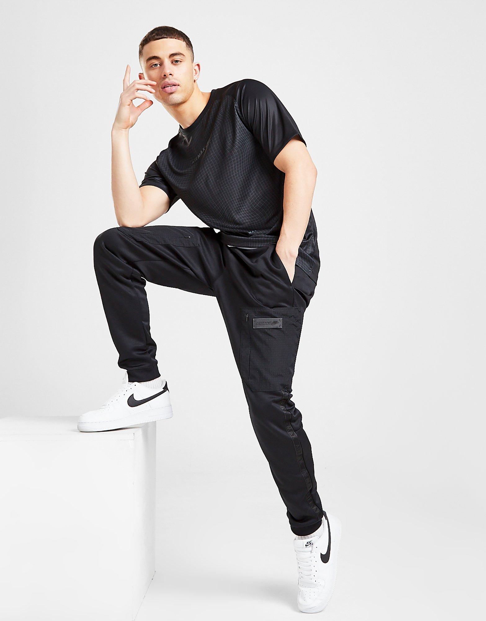 nike air max poly track pants black