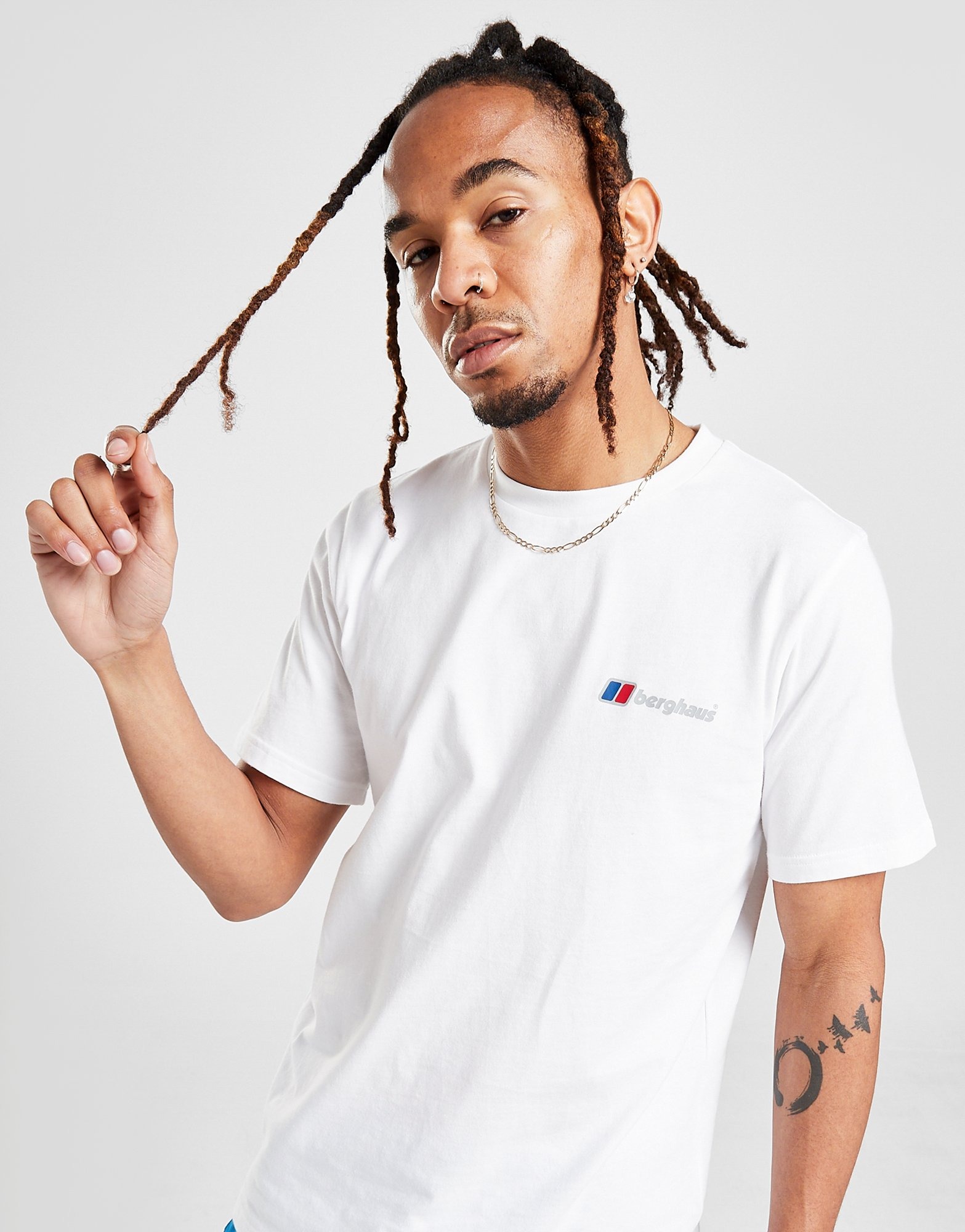 white berghaus tshirt