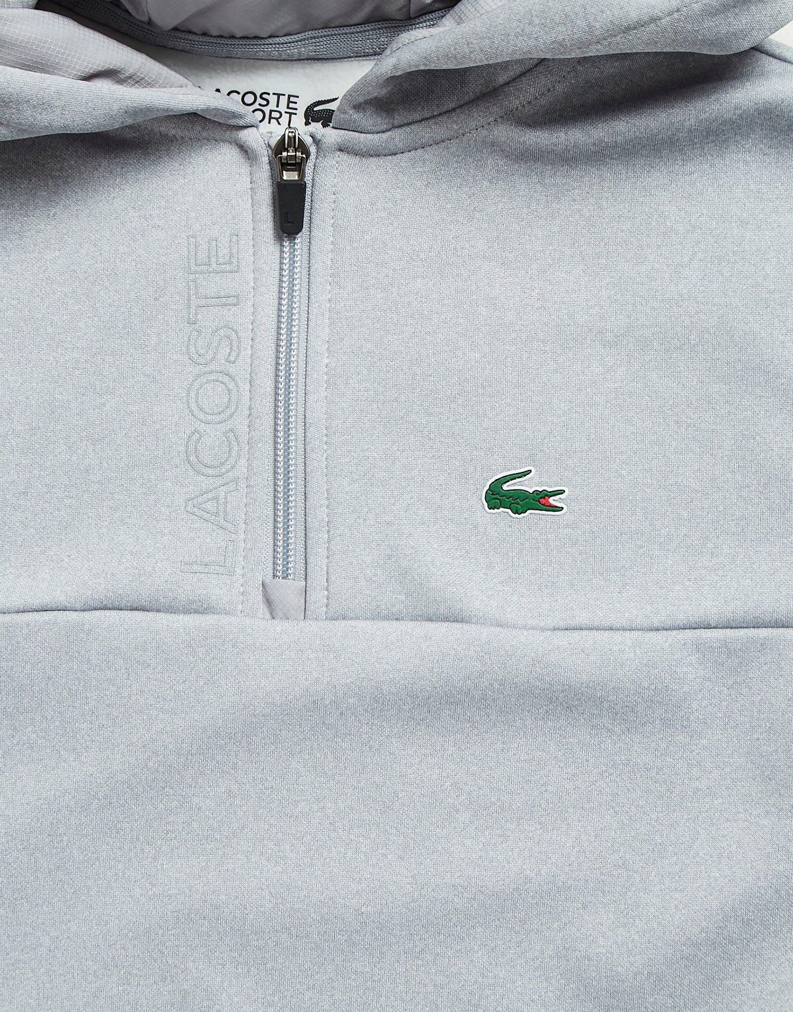 Lacoste Poly Fleece 1/4 Zip Hoodie Junior