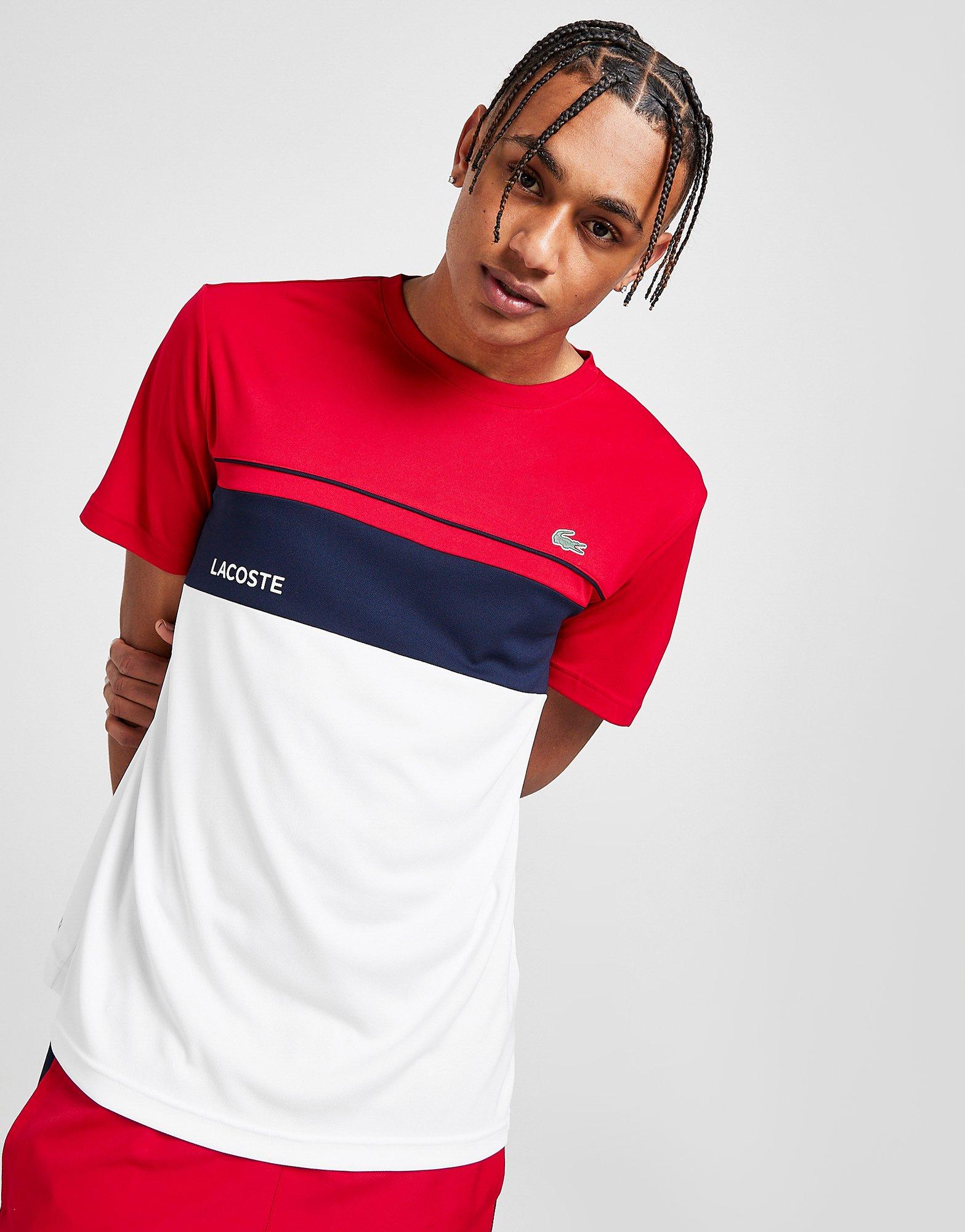 T shirt shop lacoste homme rouge