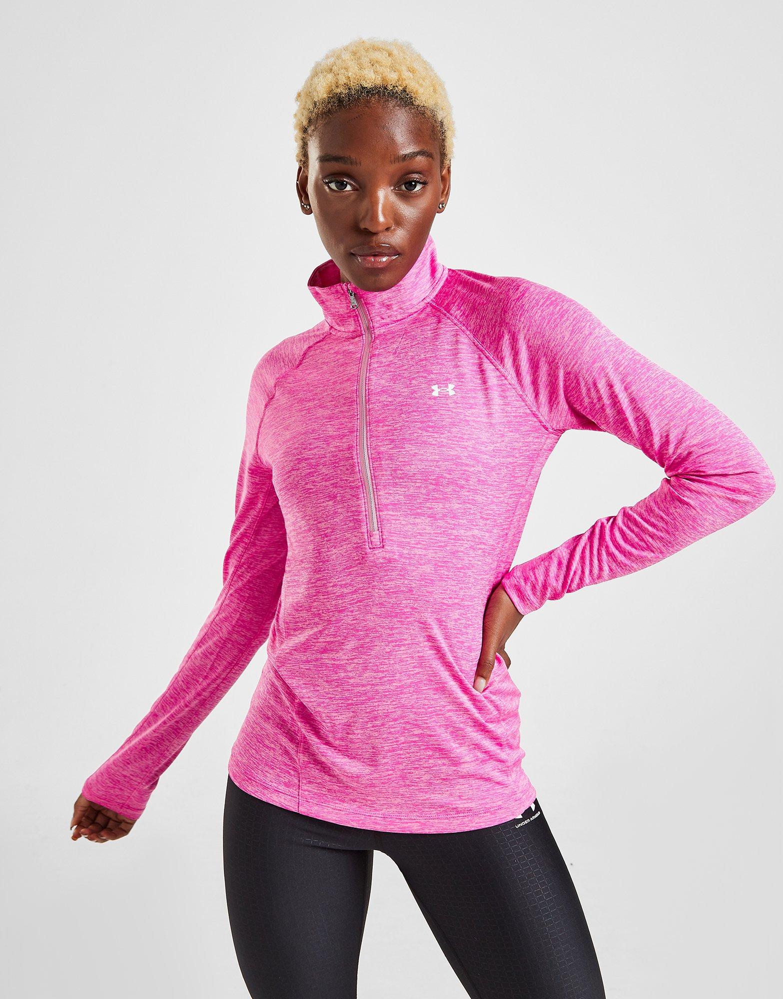under armour pink half zip