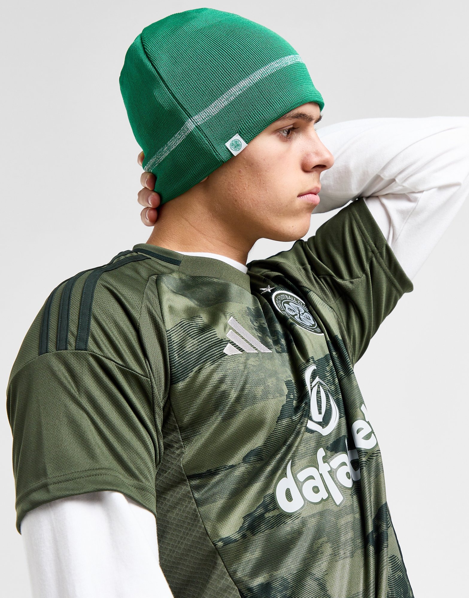 Green New Era Celtic FC Beanie Hat JD Sports UK
